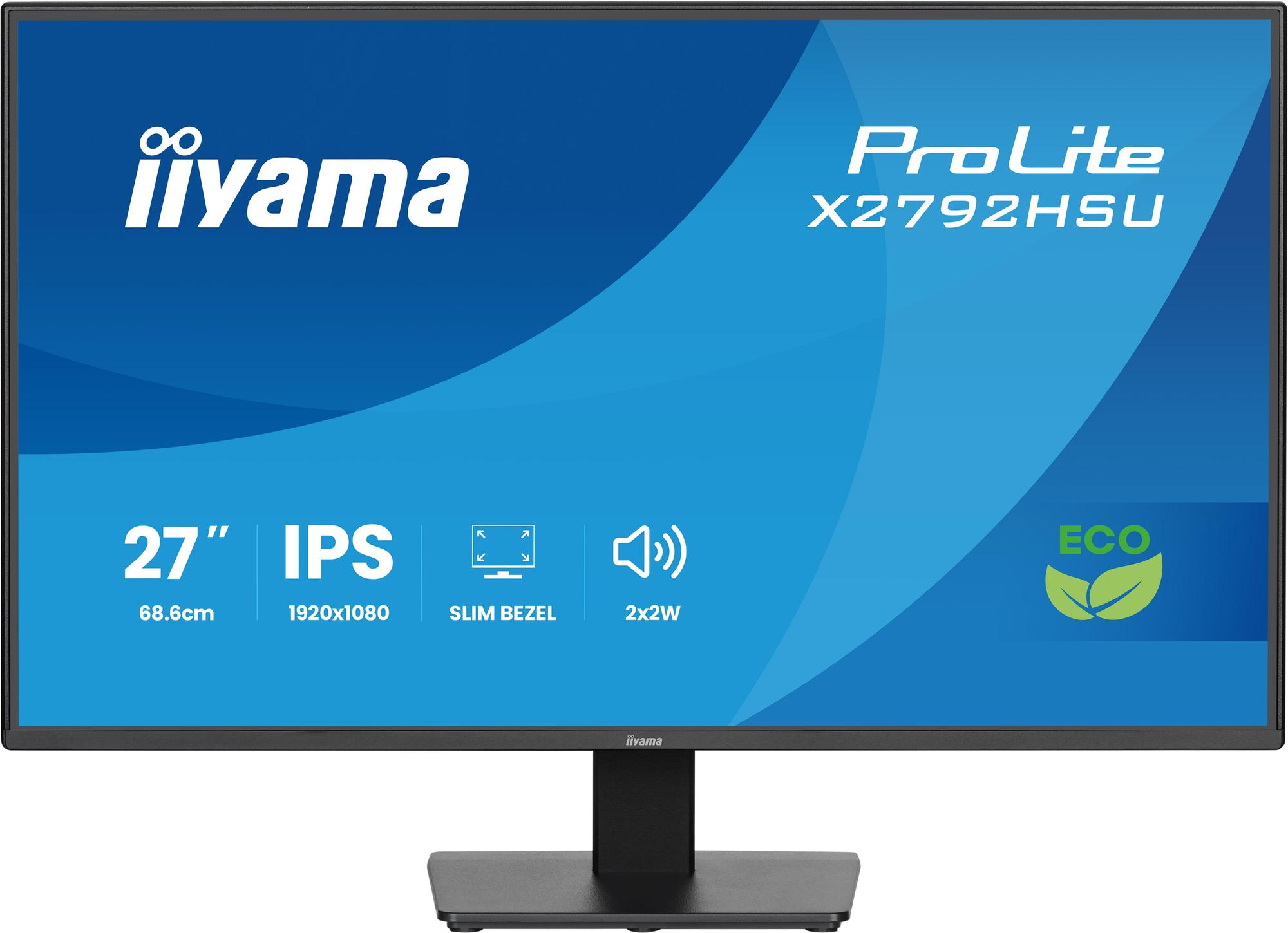 iiyama Monitor Pro Lite X2792HSU-B1 / X2792HSU-B1 Black 68.6 cm (27")