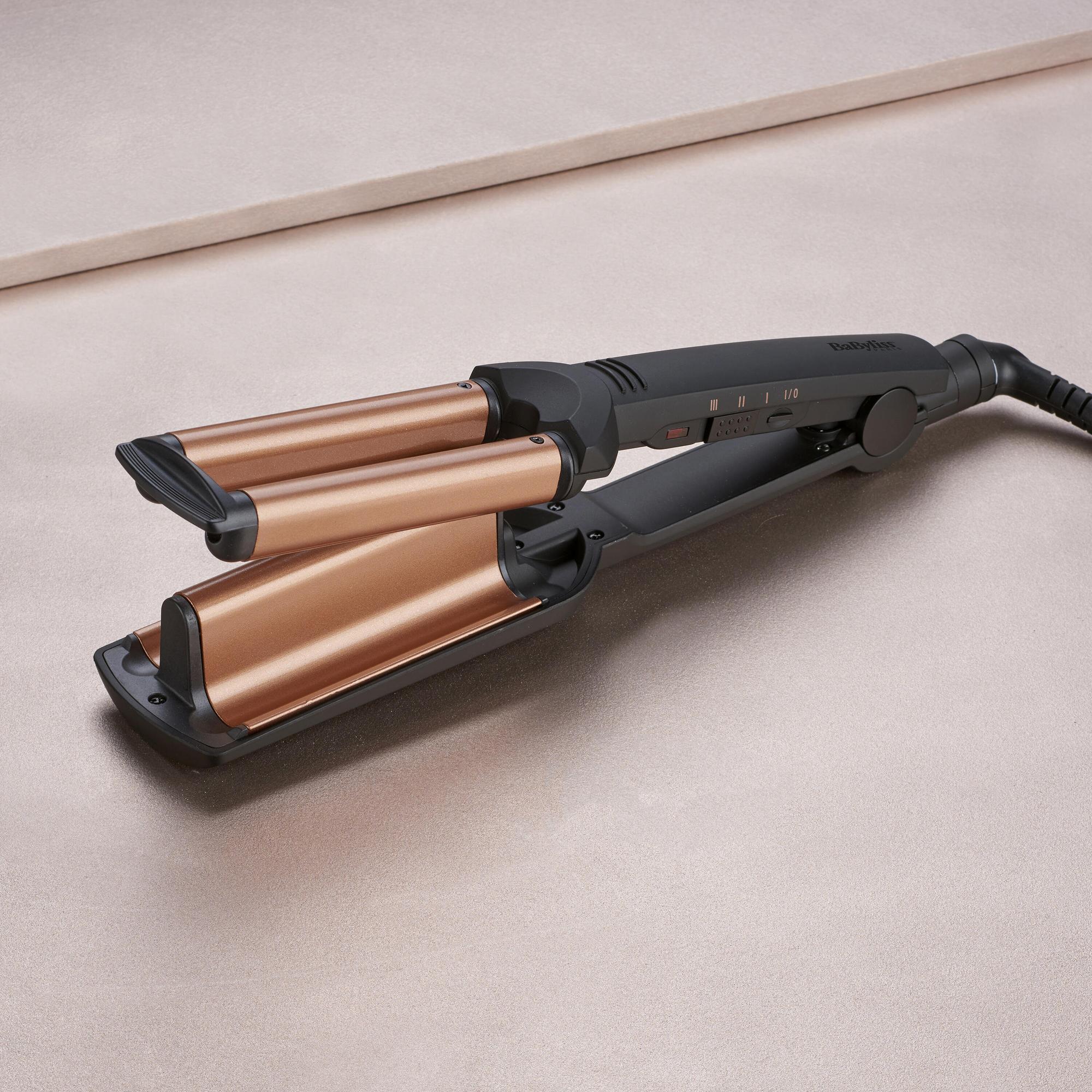BaByliss Rizador Deep Waves / W2447E Negro, naranja