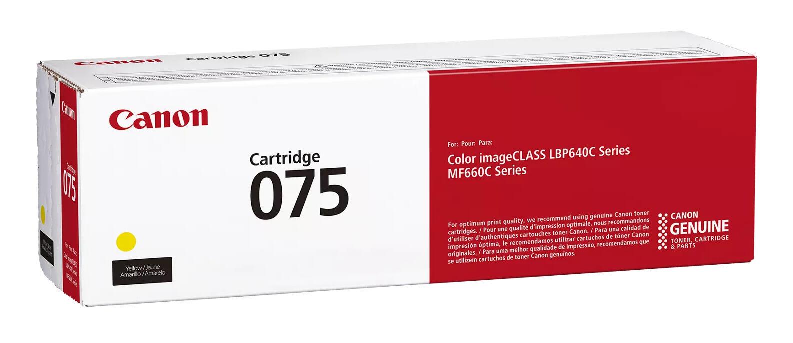 Canon Toner Cartridge 075 Y / 6362C002 Yellow