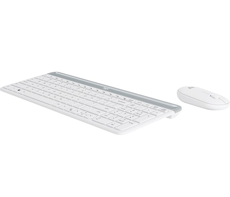 Logitech Set de ratón y teclado MK470 Slim / 920-009205 Blanco