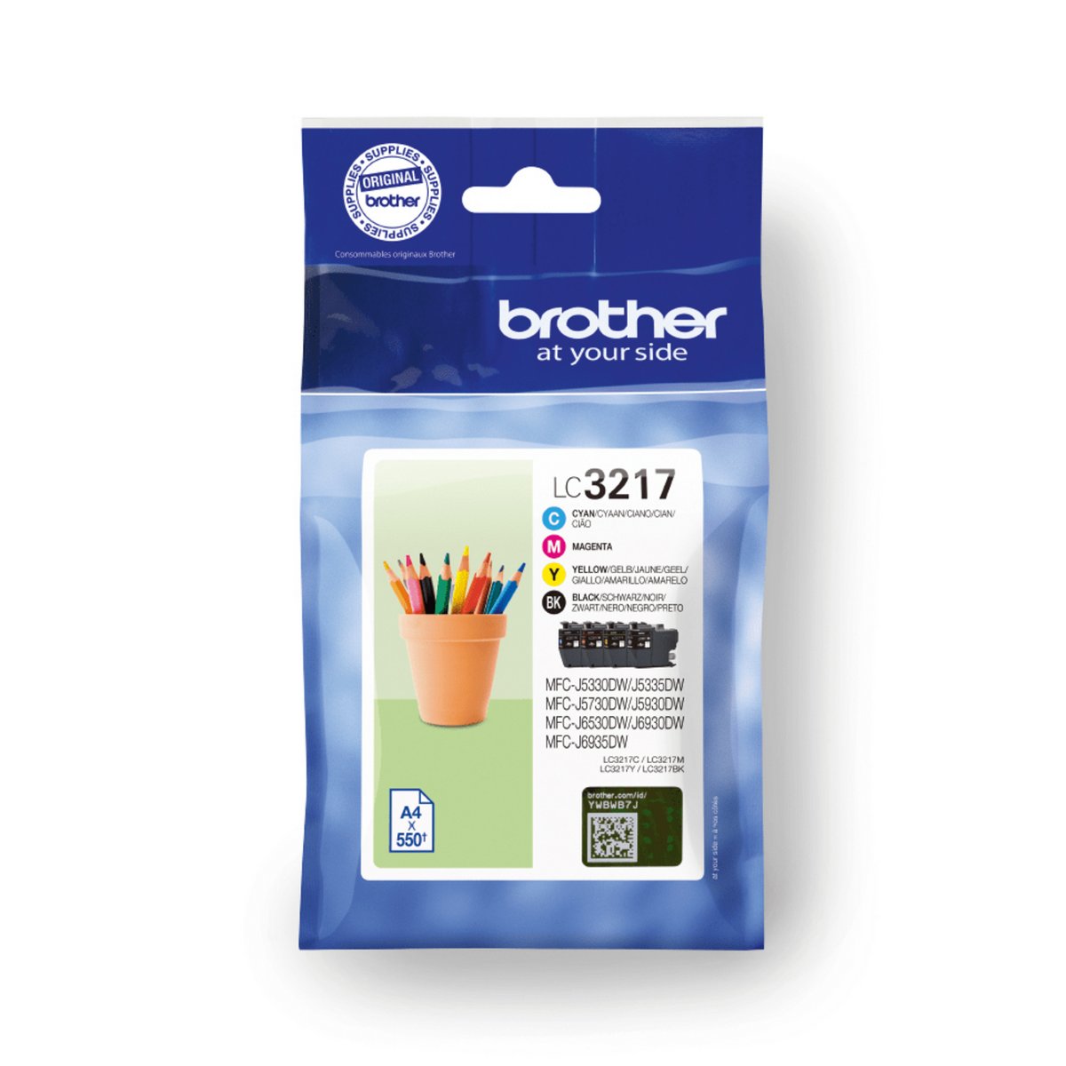 Brother Ink LC-3217VAL / LC3217VAL BK,C,M,Y Multipack