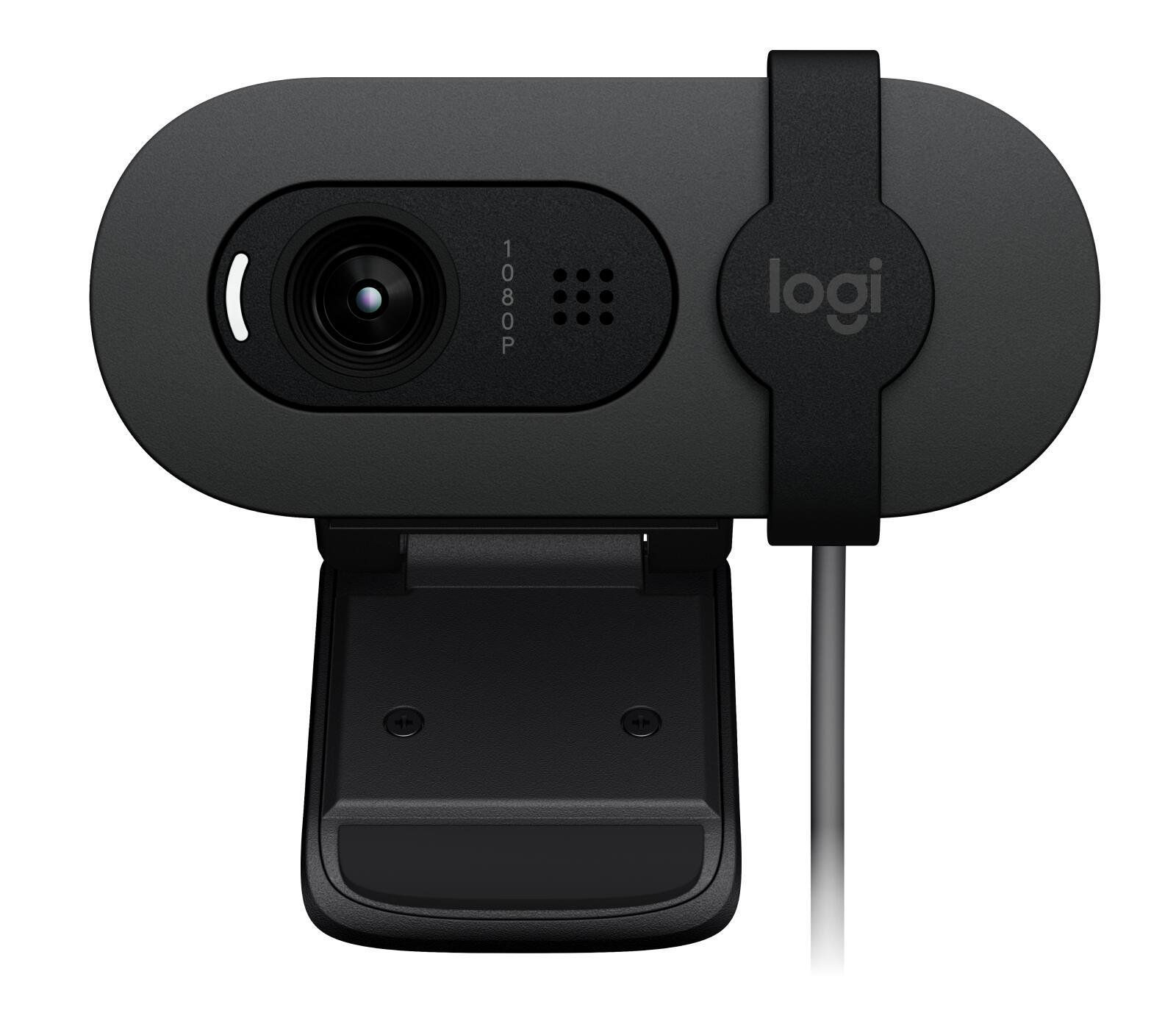 Logitech Cámara web Brio 100 / 960-001585 Grafito