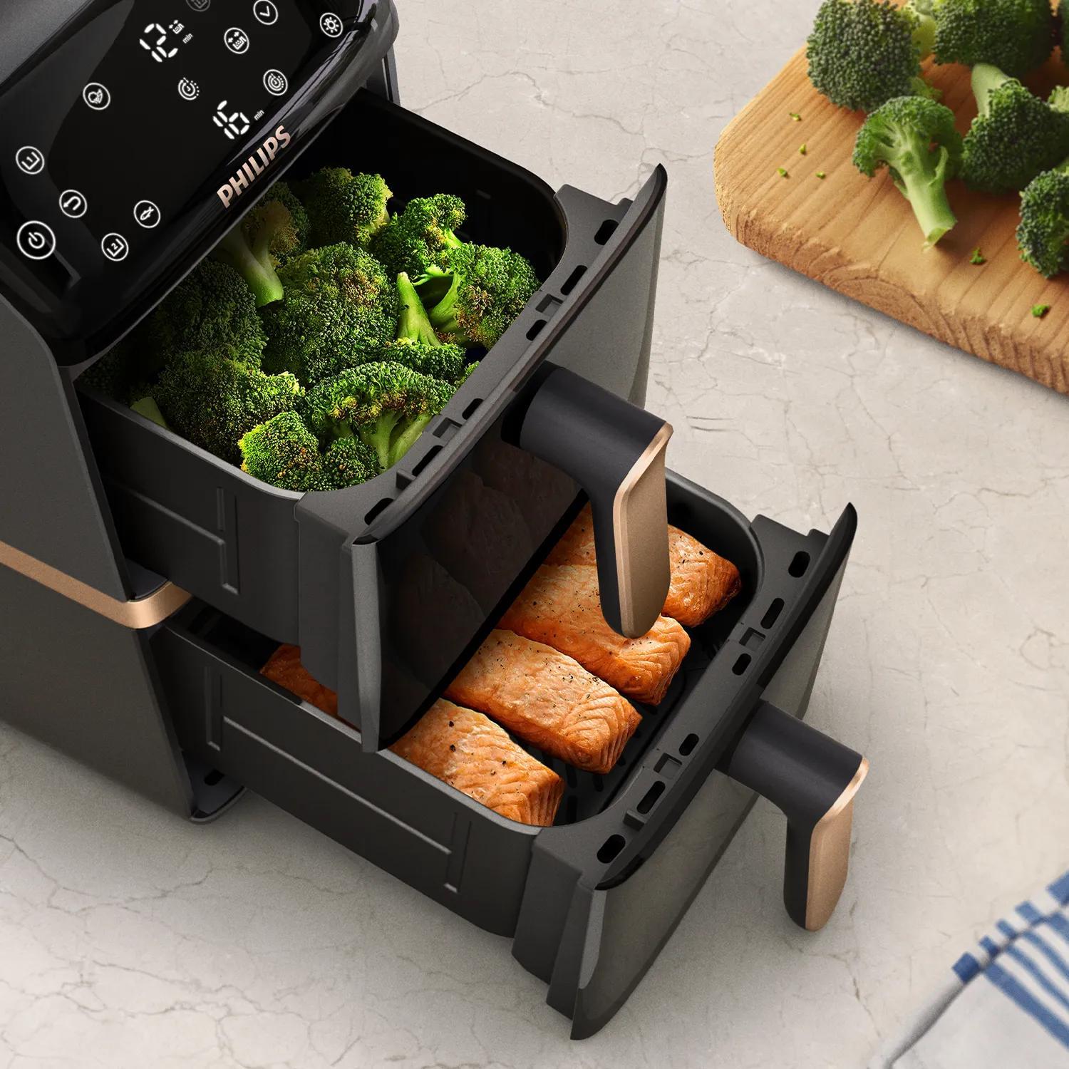 Philips Heißluft Fritteuse 4000 Series / NA462/70 Schwarz