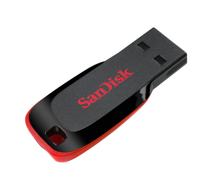 SanDisk Chiave USB Cruzer Blade 128GB / SDCZ50-128G-B35 Nero, rosso