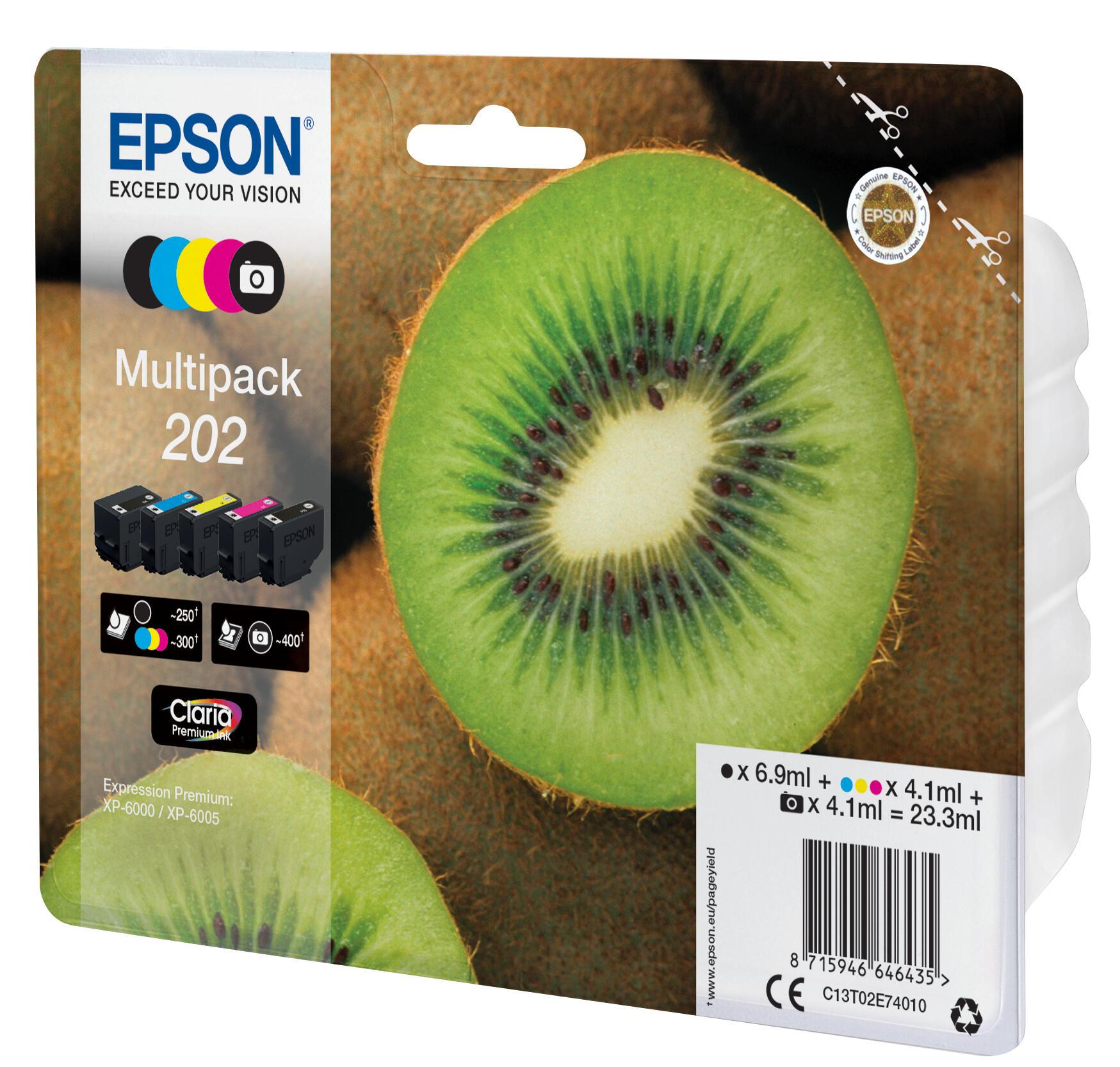Epson Tinta 202 / C13T02E74010 BK,PBK,C,M,Y Multipack