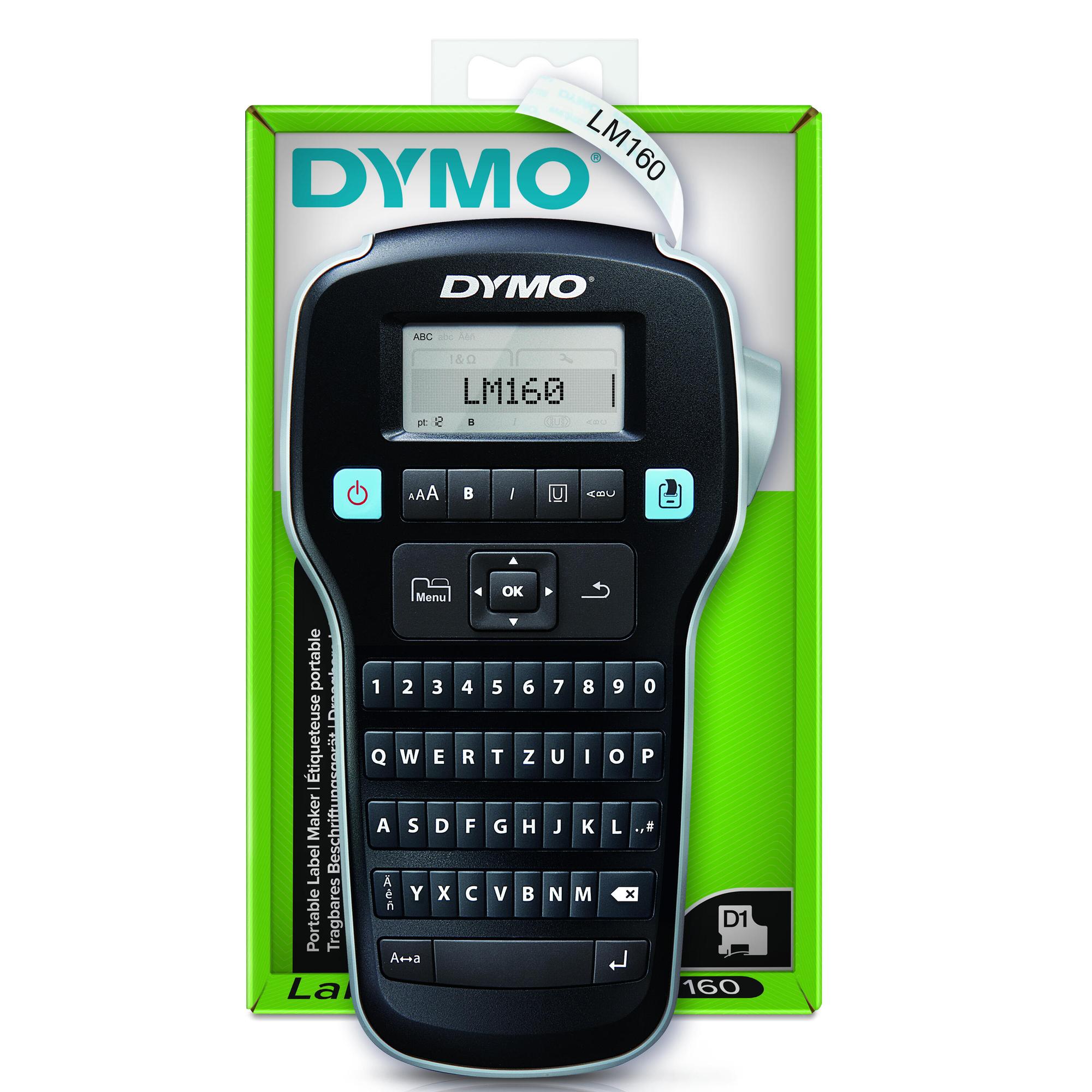 DYMO Dispositivo di etichettatura LM160BK / 2174611 Nero, argento