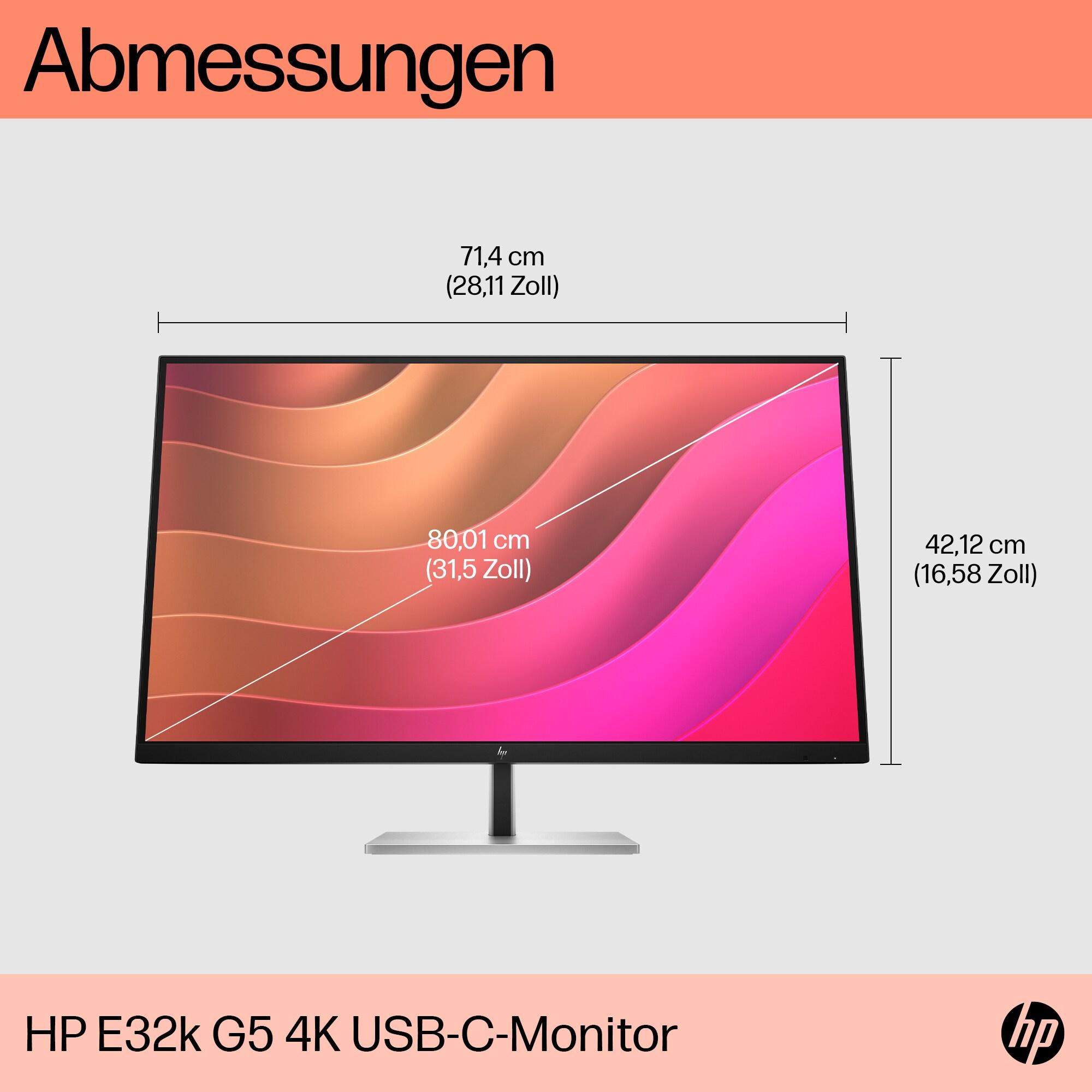 HP Monitor E32k G5 / 6N4D6AA#ABB Black 80 cm (31.5")