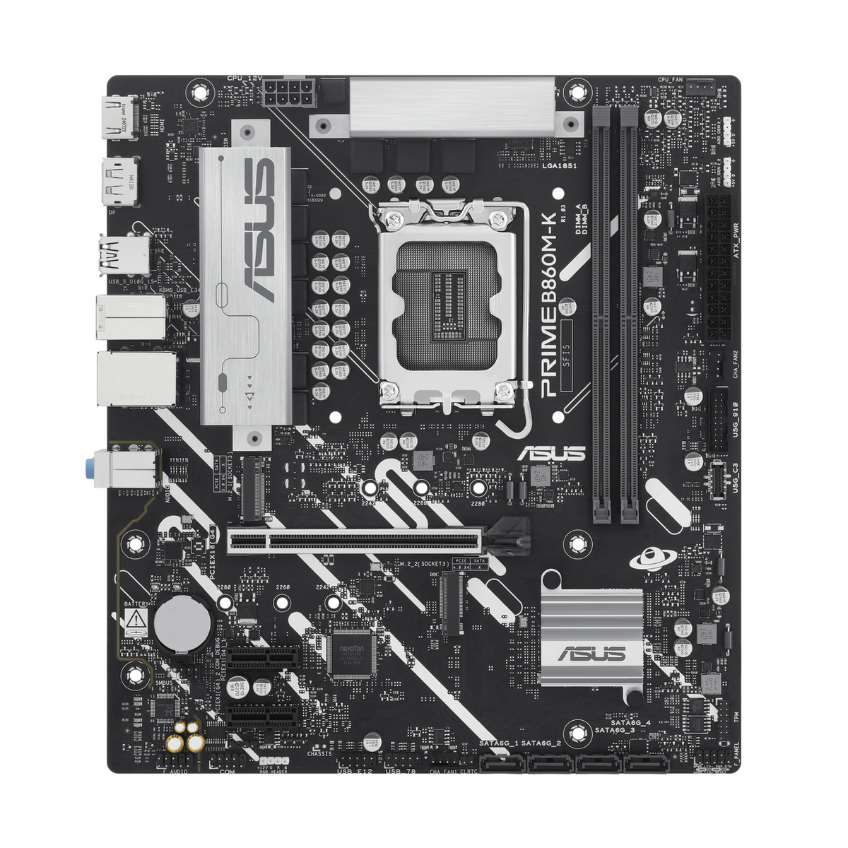 Asus Motherboard Prime B860M-K / 90MB1JT0-M0EAY0 Black/Light gray