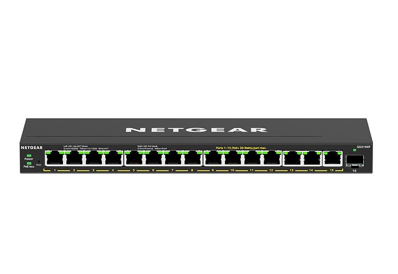 Netgear Switch GS316EP / GS316EP-100PES Black
