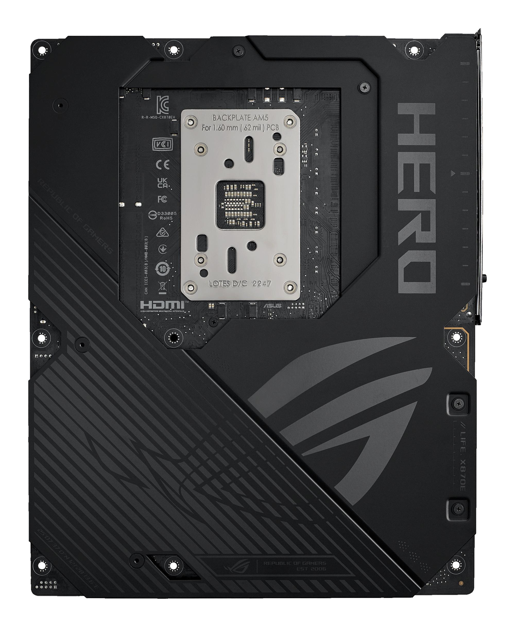 ASUS Carte mère ROG Crosshair X870E Hero / 90MB1IE0-M0EAY0 Noir