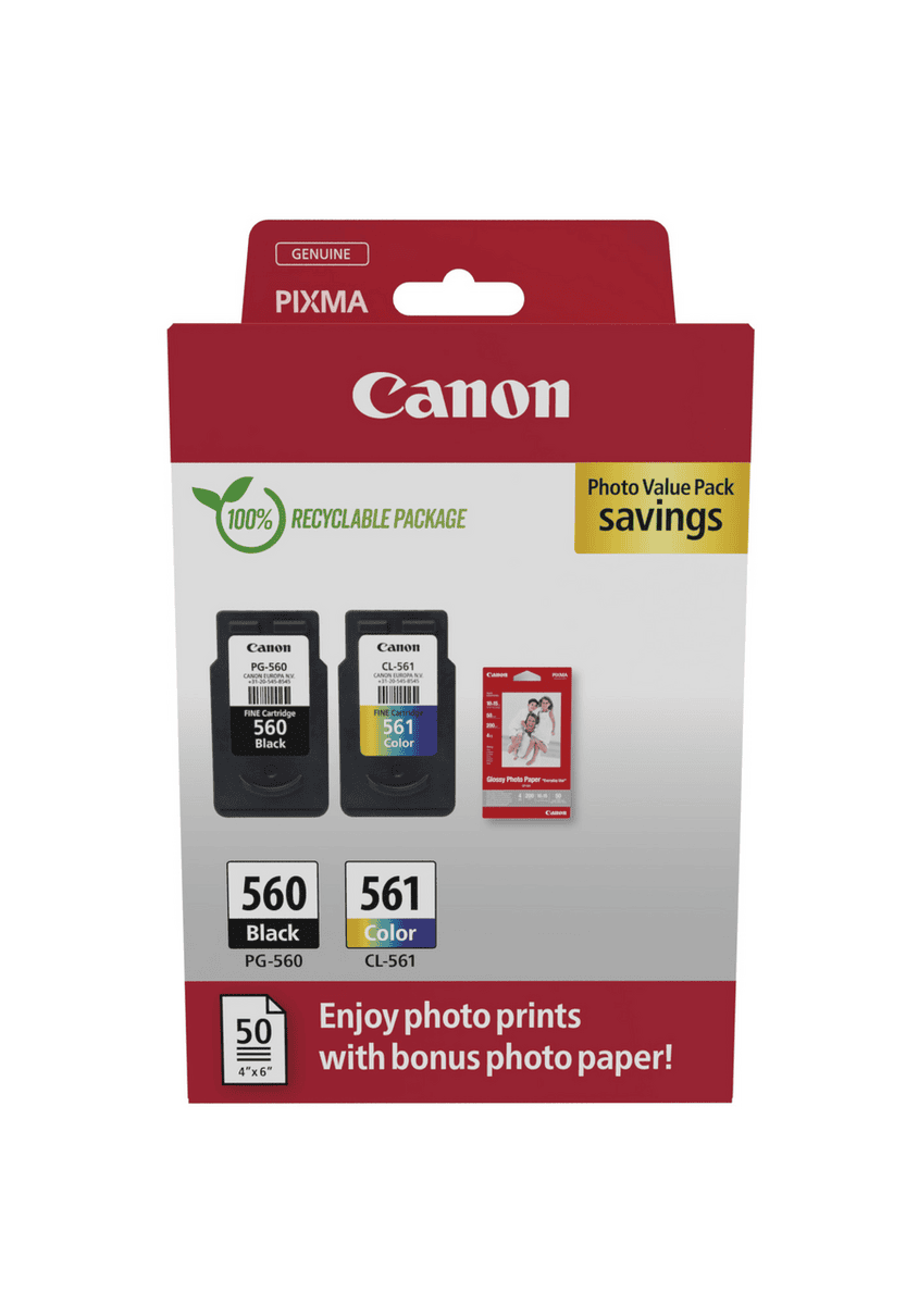 Canon Encre PG-560/CL-561 / 3713C008 BK,C,M,Y