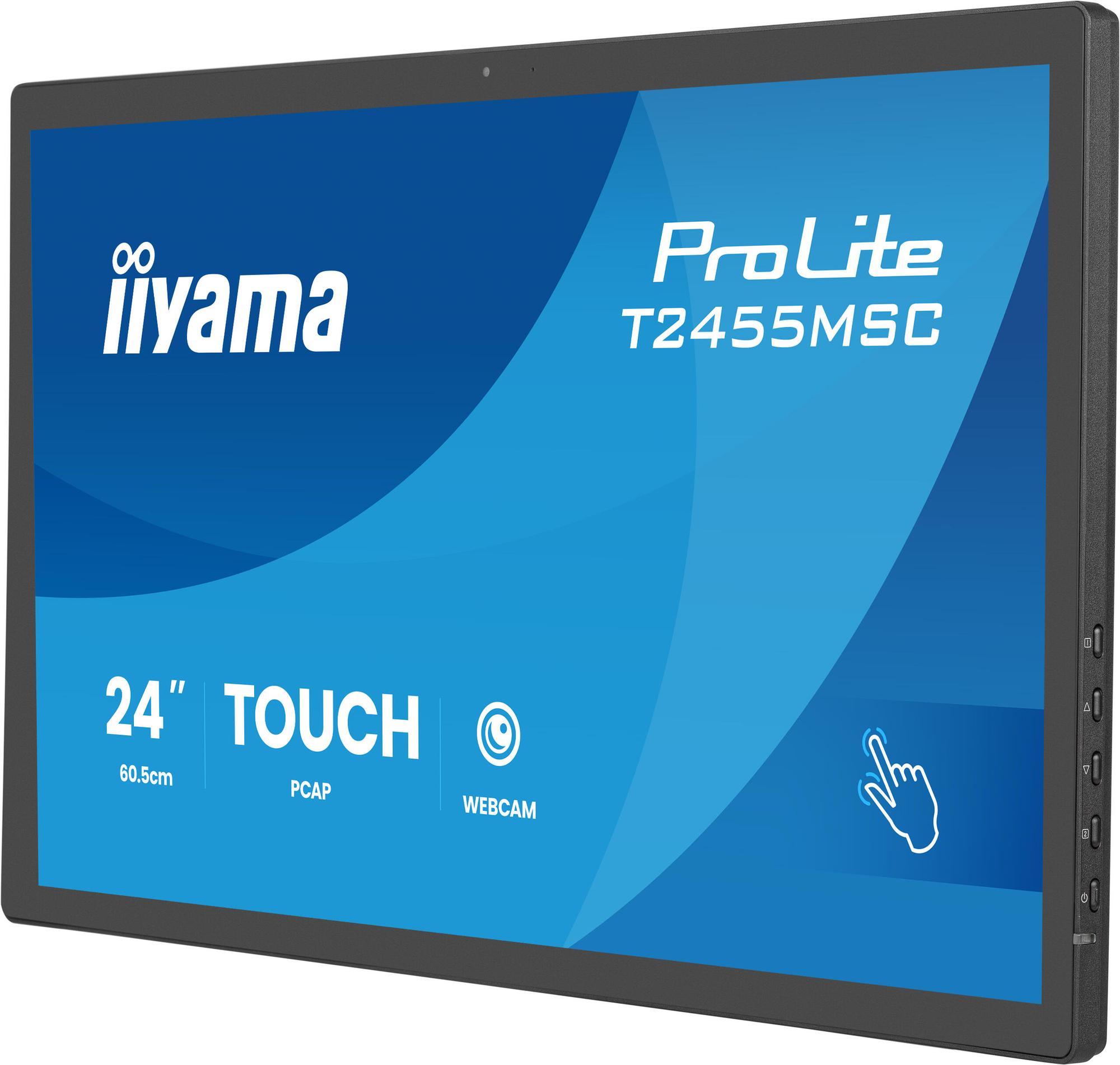 iiyama Monitor ProLite T2455MSC / T2455MSC-B2 Black 60.5 cm (23.8")