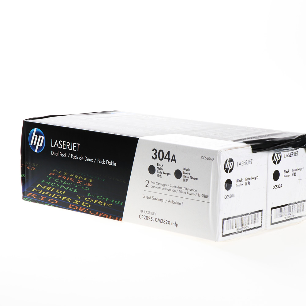 HP Toner 304A / CC530AD Schwarz Doppelpack