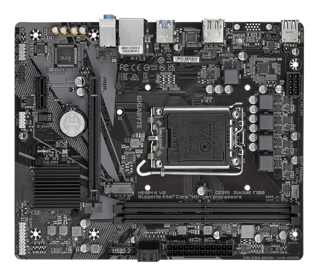 GIGABYTE Mainboard H610M K V2 / H610M K V2