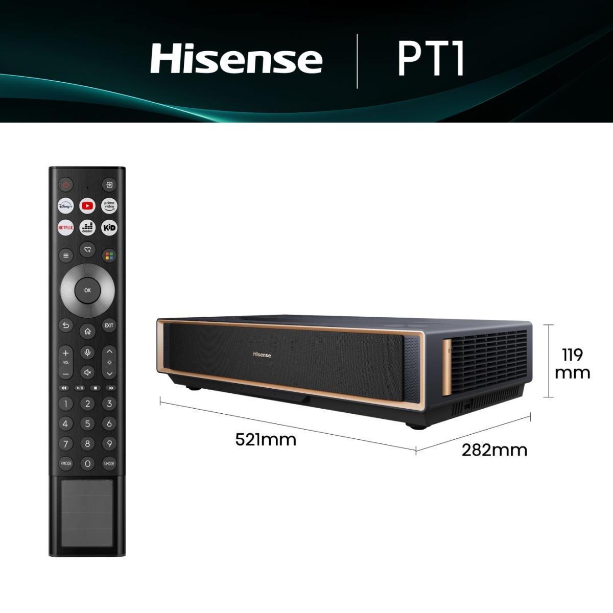 Hisense Beamer 4K Smart Laser Cinema PT1 GMG / 20016800 Noir