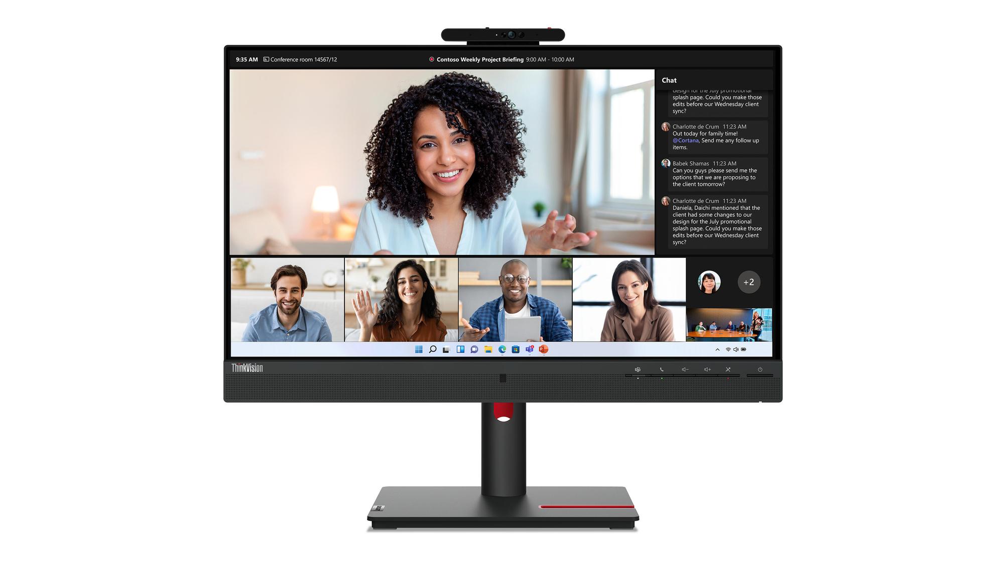 Lenovo Monitor T24mv-30 / 63D7UAT3EU Negro 60,5 cm (23,8")