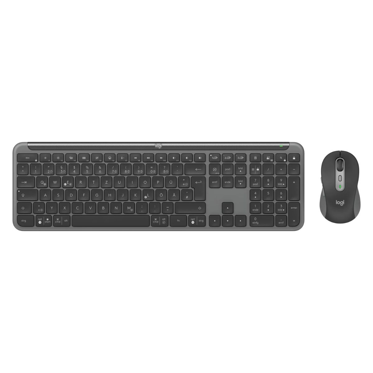 Logitech Mouse and keyboard set MK950 Signature Slim / 920-012483 Graphite