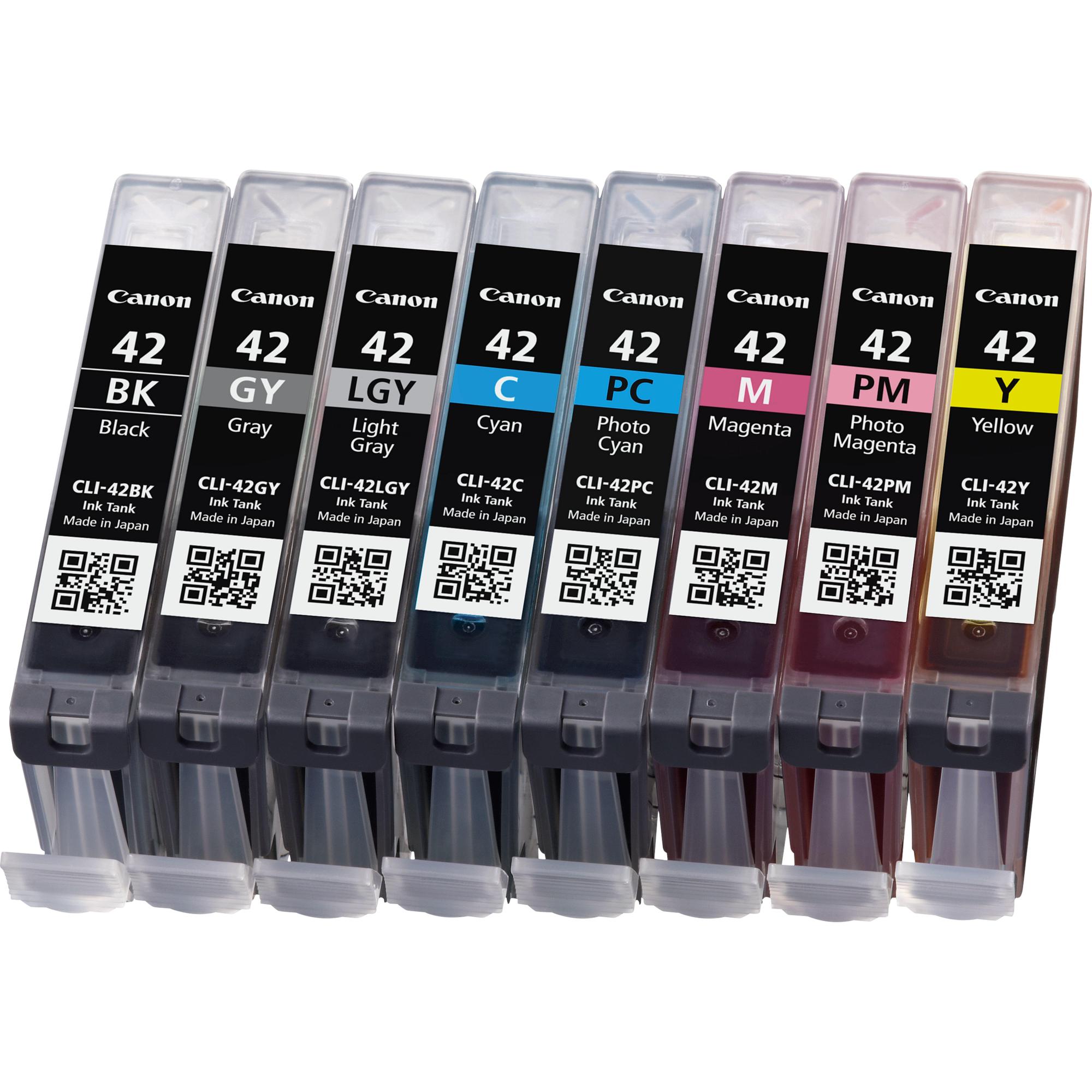 Canon Inchiostro CLI-42 / 6384B010 BK, C, M, Y, PC, PM, GY, LGY Multipack
