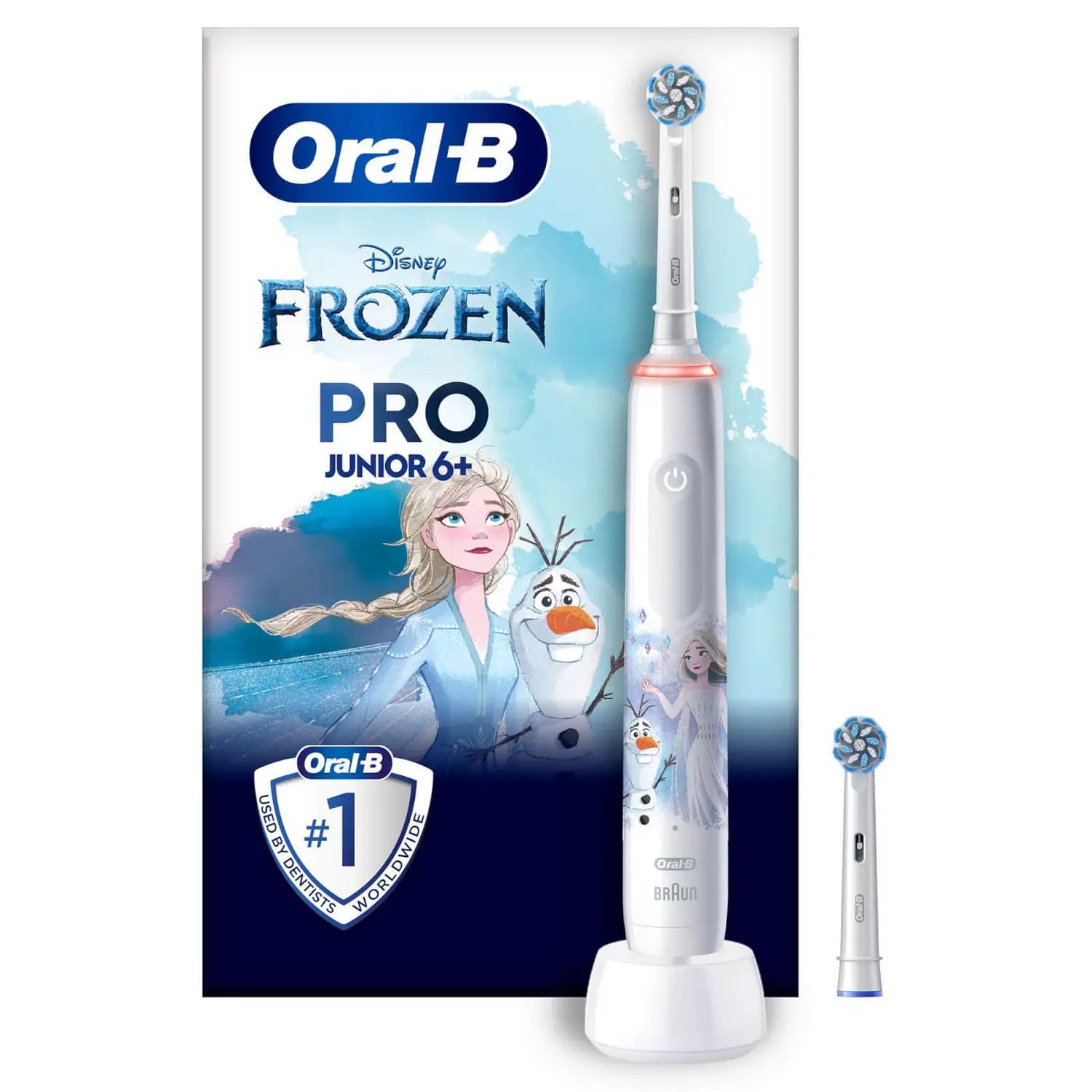 Oral-B Spazzolino da denti Pro Junior Frozen 6+ / 774724 Multicolore, bianco Standard