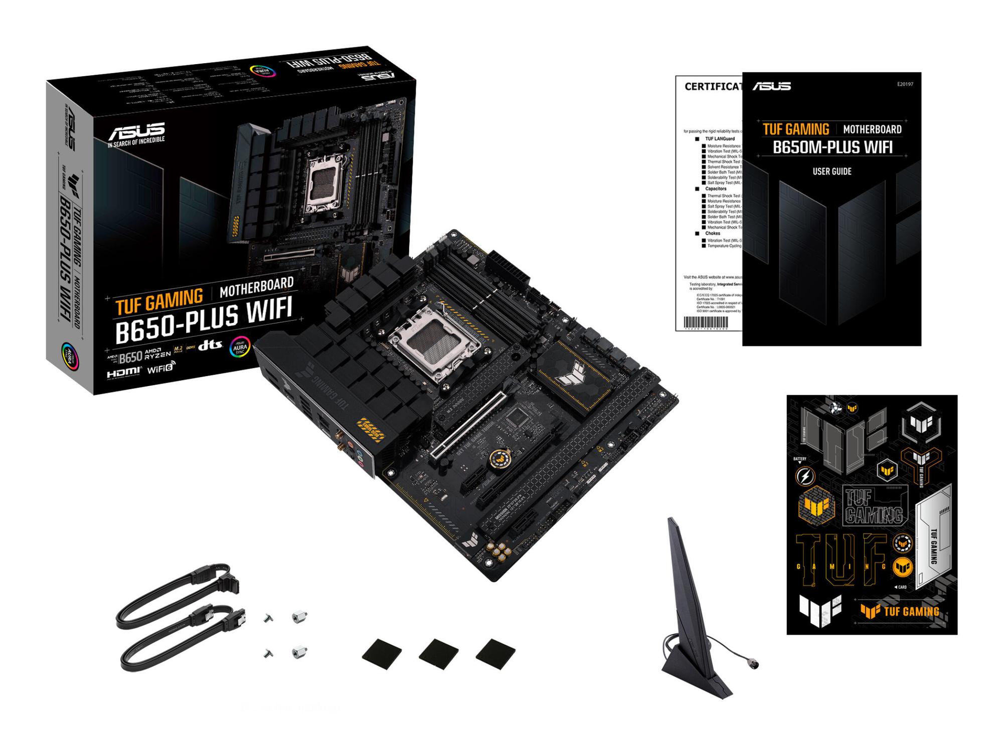 ASUS Mainboard TUF GAMING B650-PLUS WIFI / 90MB1BZ0-M0EAY0 Black