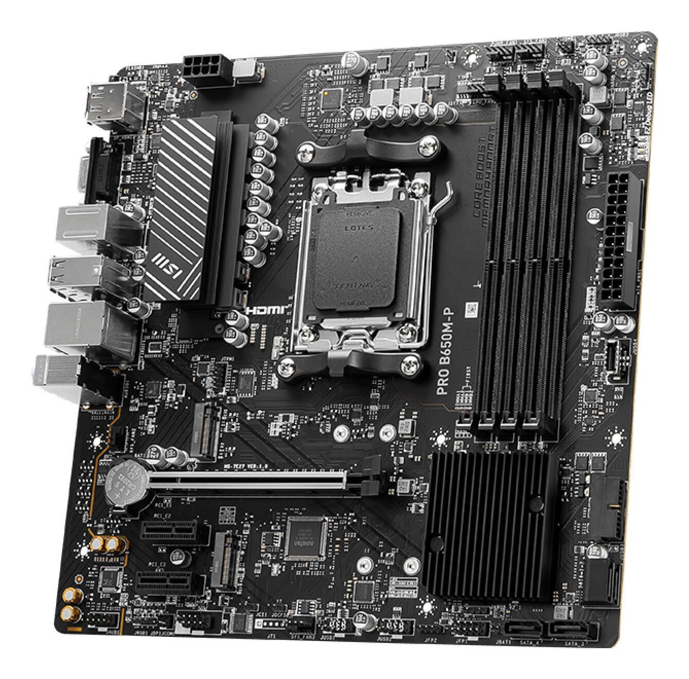 MSI Mainboard PRO B650M-P / 7E27-001R Schwarz