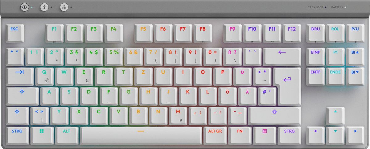Logitech Tastatur G515 Lightspeed TKL GL Tactile / 920-012543 Weiß