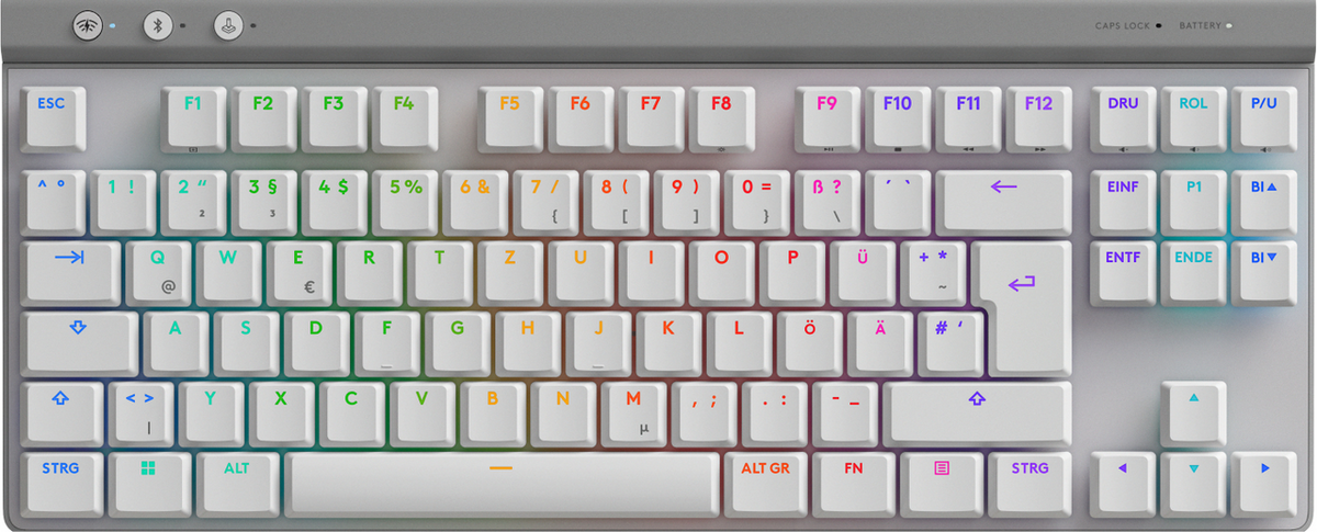 Logitech Tastatur G515 Lightspeed TKL GL Tactile / 920-012543 Weiß
