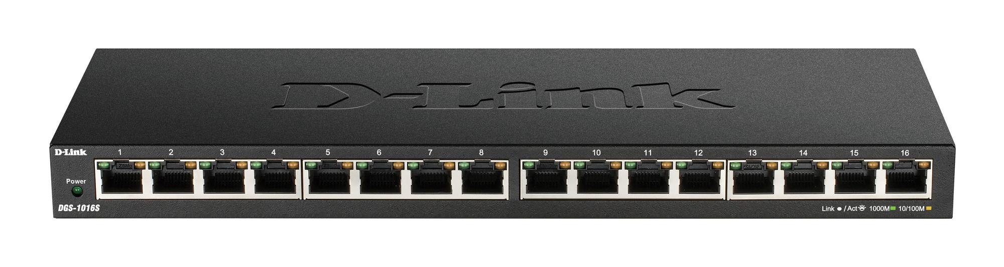 D-Link Interruttore DGS-1016S / DGS-1016S/E Nero