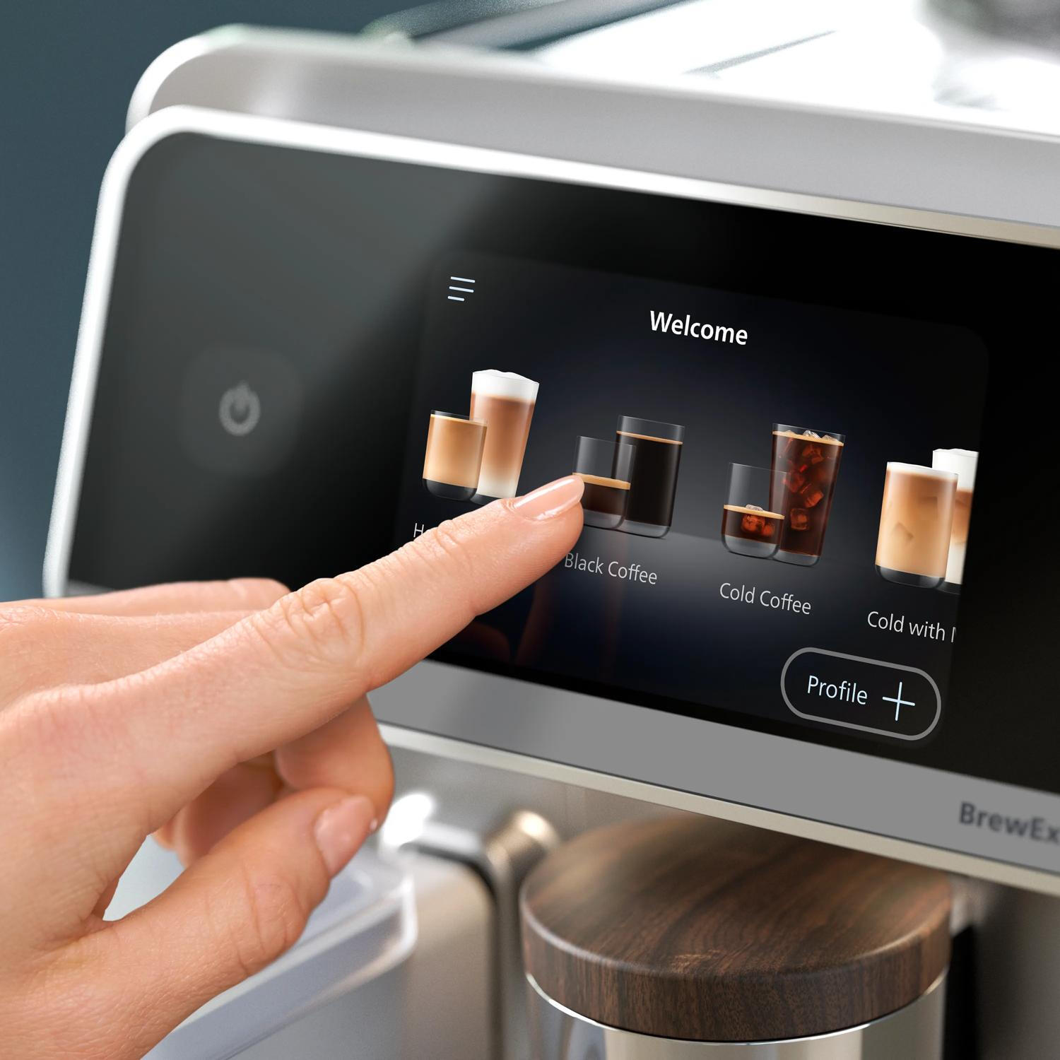 Philips Macchina da caffè completamente automatica Café Aromis Series 8000 / EP8757/20 Argento