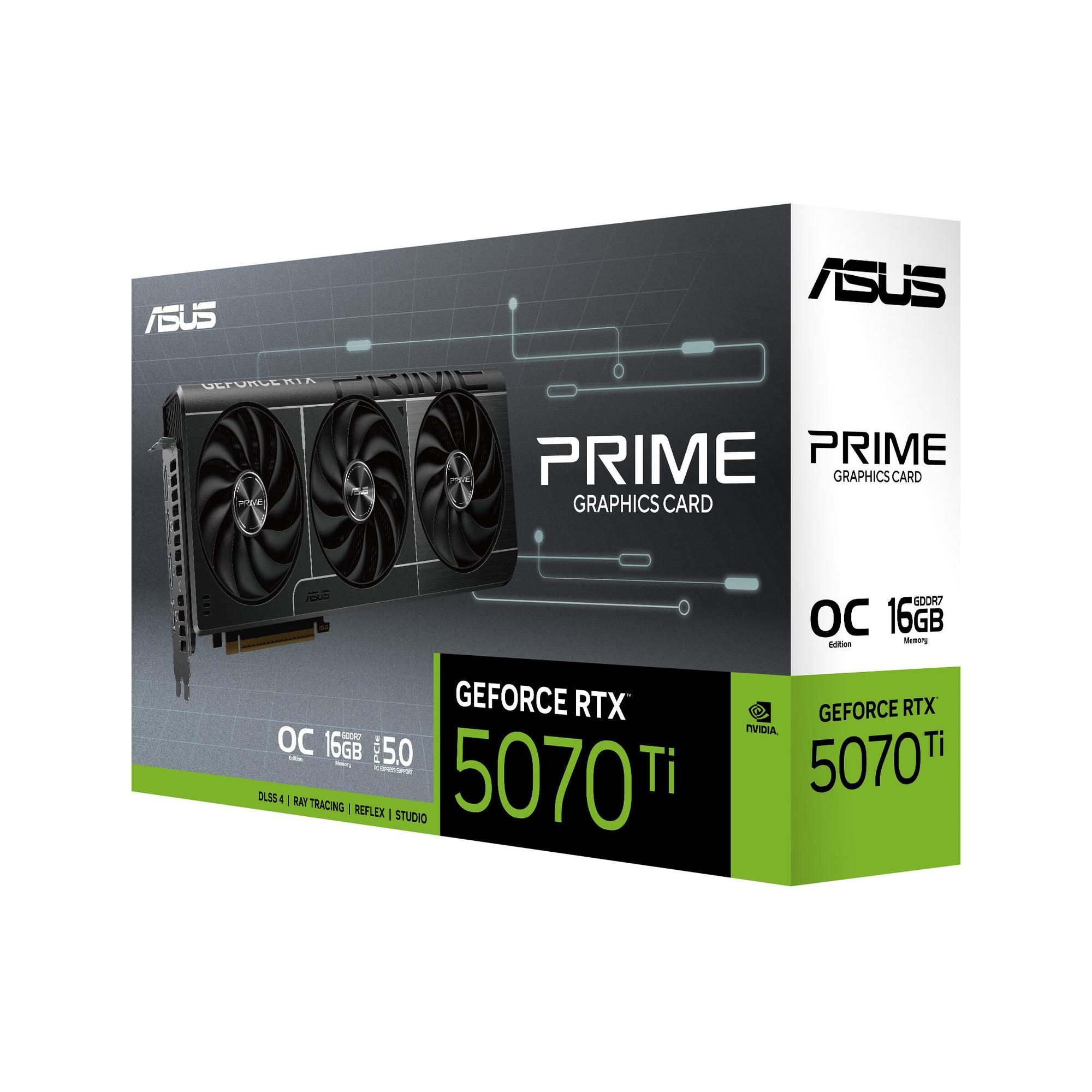 ASUS Tarjeta gráfica PRIME RTX5070TI O16G / 90YV0MF0-M0NA00 Negro