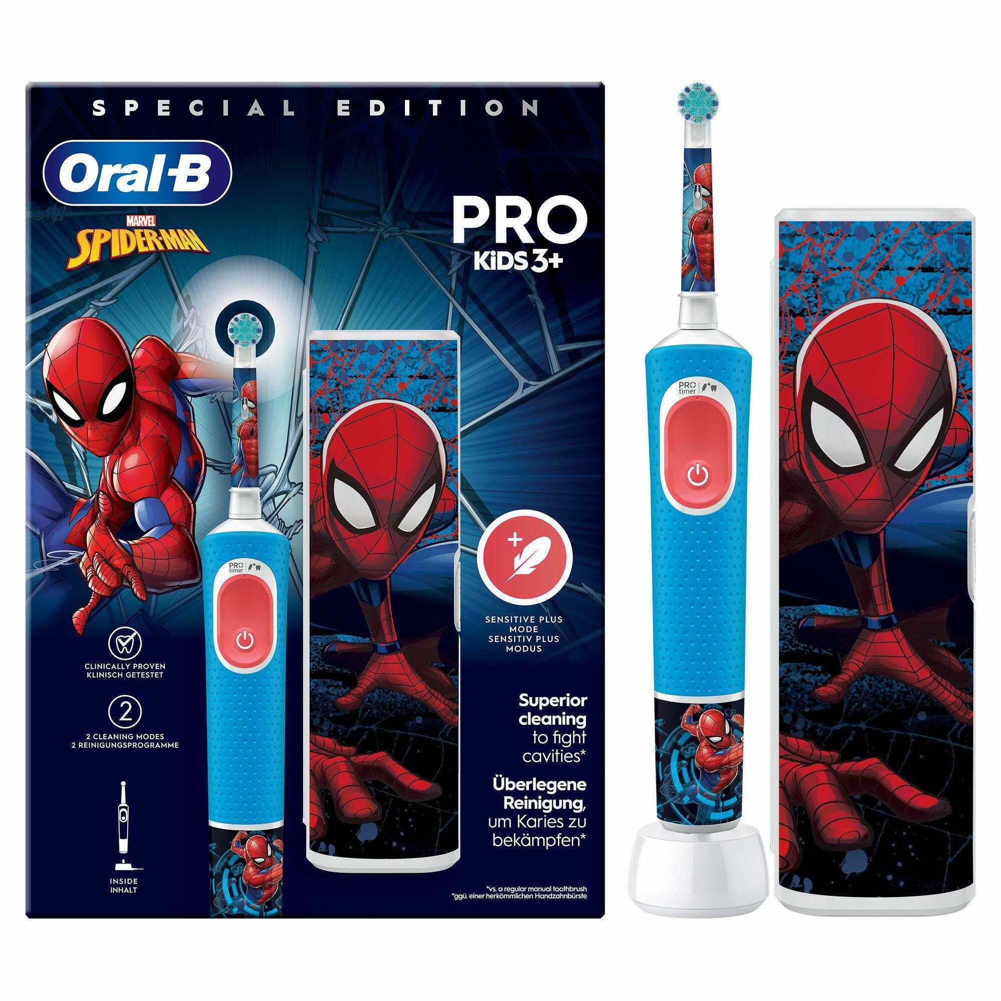 Oral-B Zahnbürste Pro Kids Spider-Man / 773390 Blau, Rot