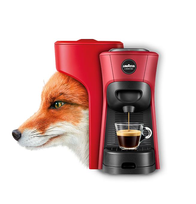 Lavazza Kapselmaschine LM 840 Tiny Eco / 18000527 Schwarz, Rot
