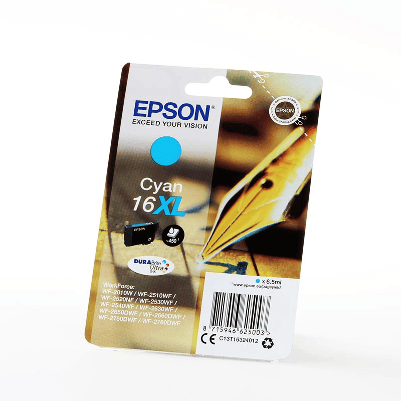 Epson Tinte 16XL / C13T16324012 Cyan XL