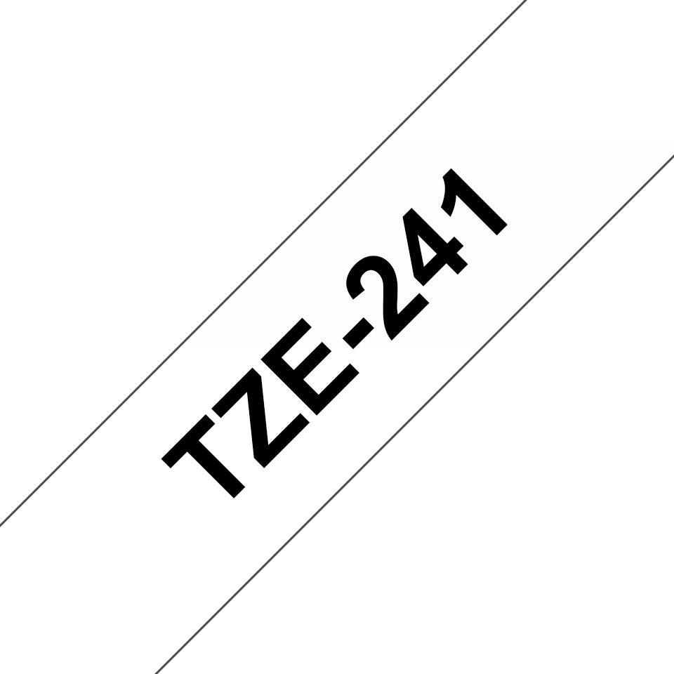Brother Cinta de color TZE-241 / TZE241 Negro, blanco