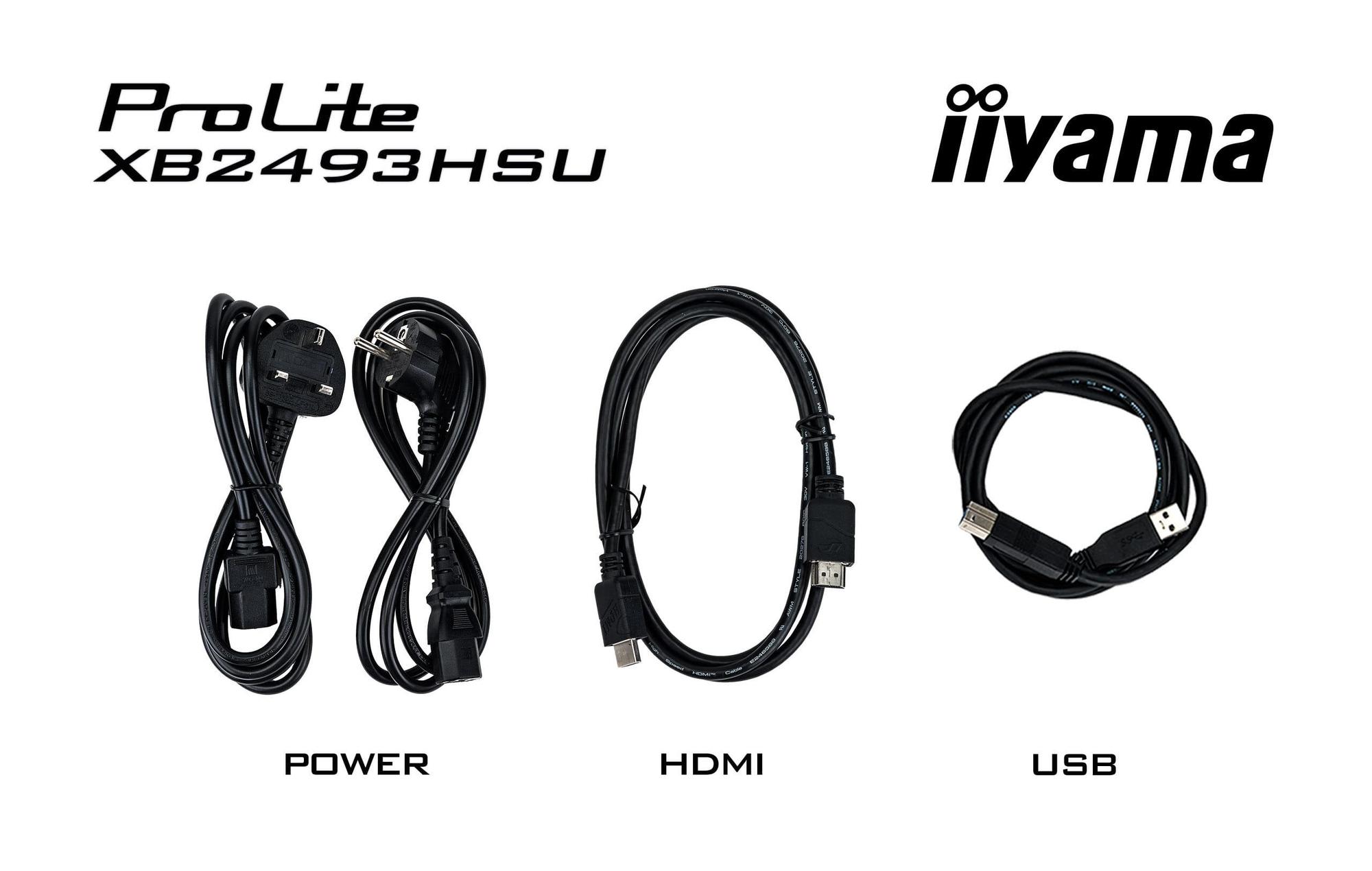 iiyama Monitor ProLite XB2493HSU / XB2493HSU-B1 Black 60.5 cm (23.8")