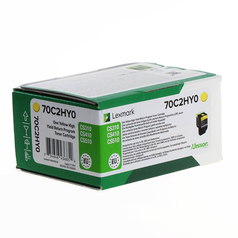 Lexmark Toner 702HY / 70C2HY0 Jaune XL
