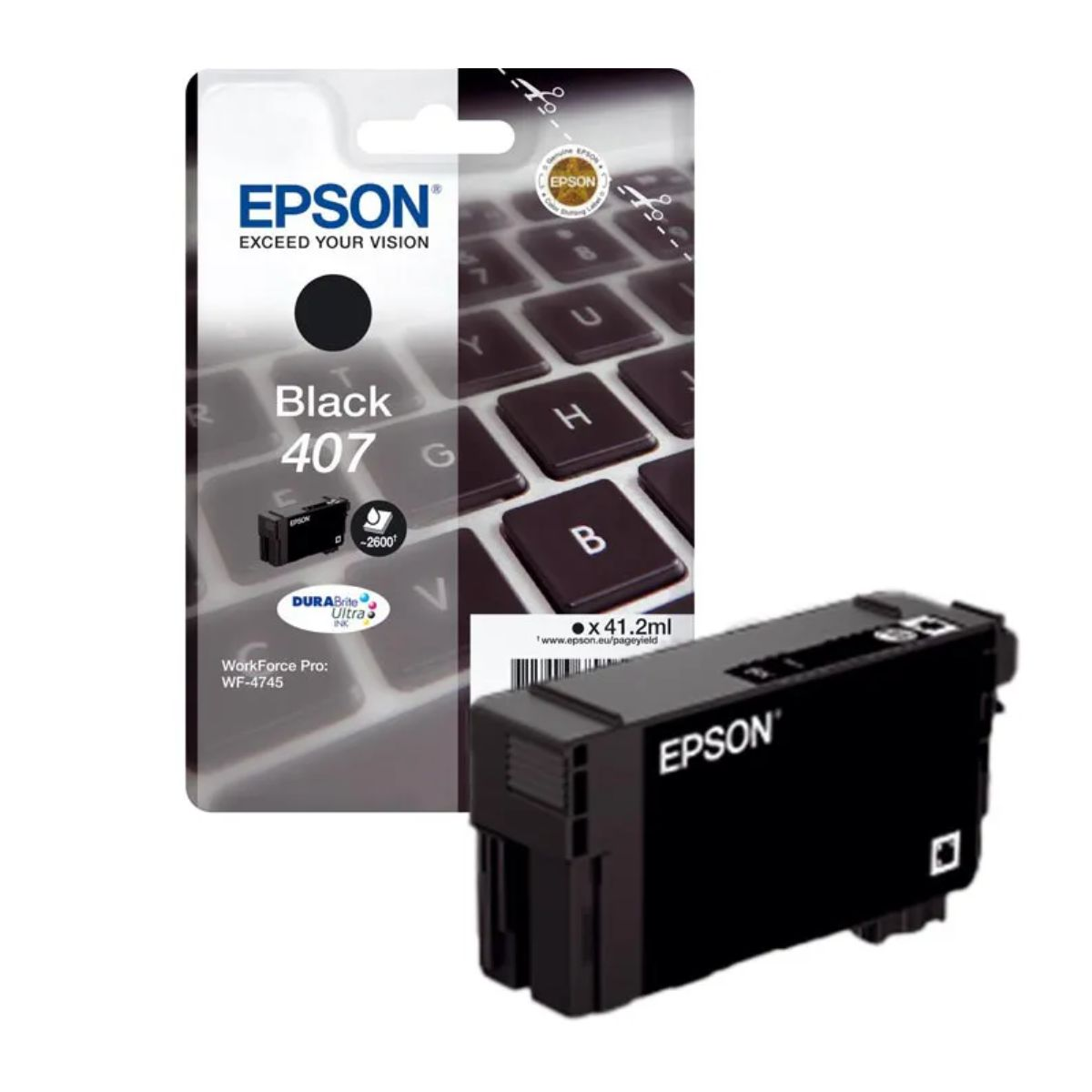 Epson Tinte 407 / C13T07U140 Schwarz