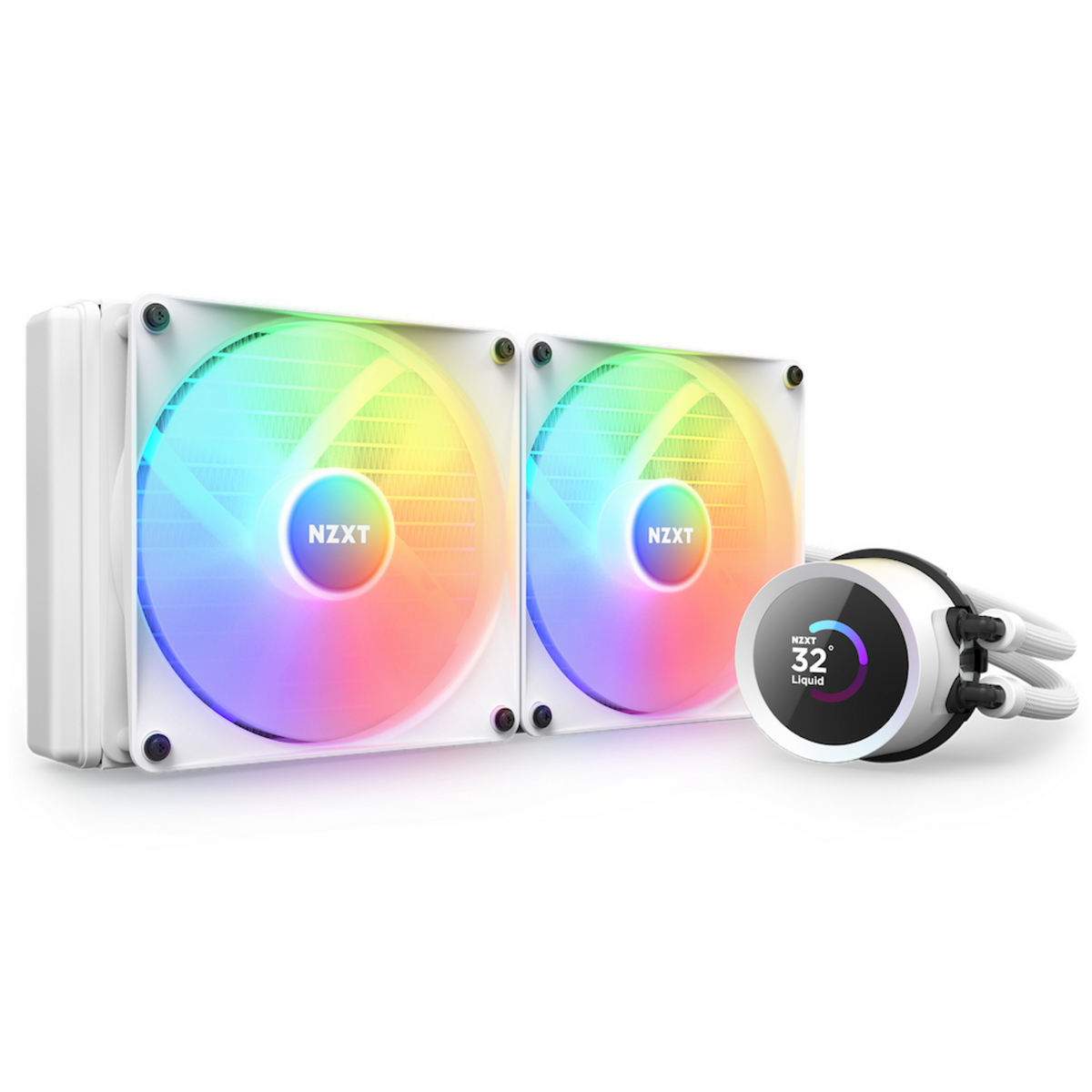 NZXT Refroidissement par eau Kraken 280 RGB / RL-KR280-W1 Blanc