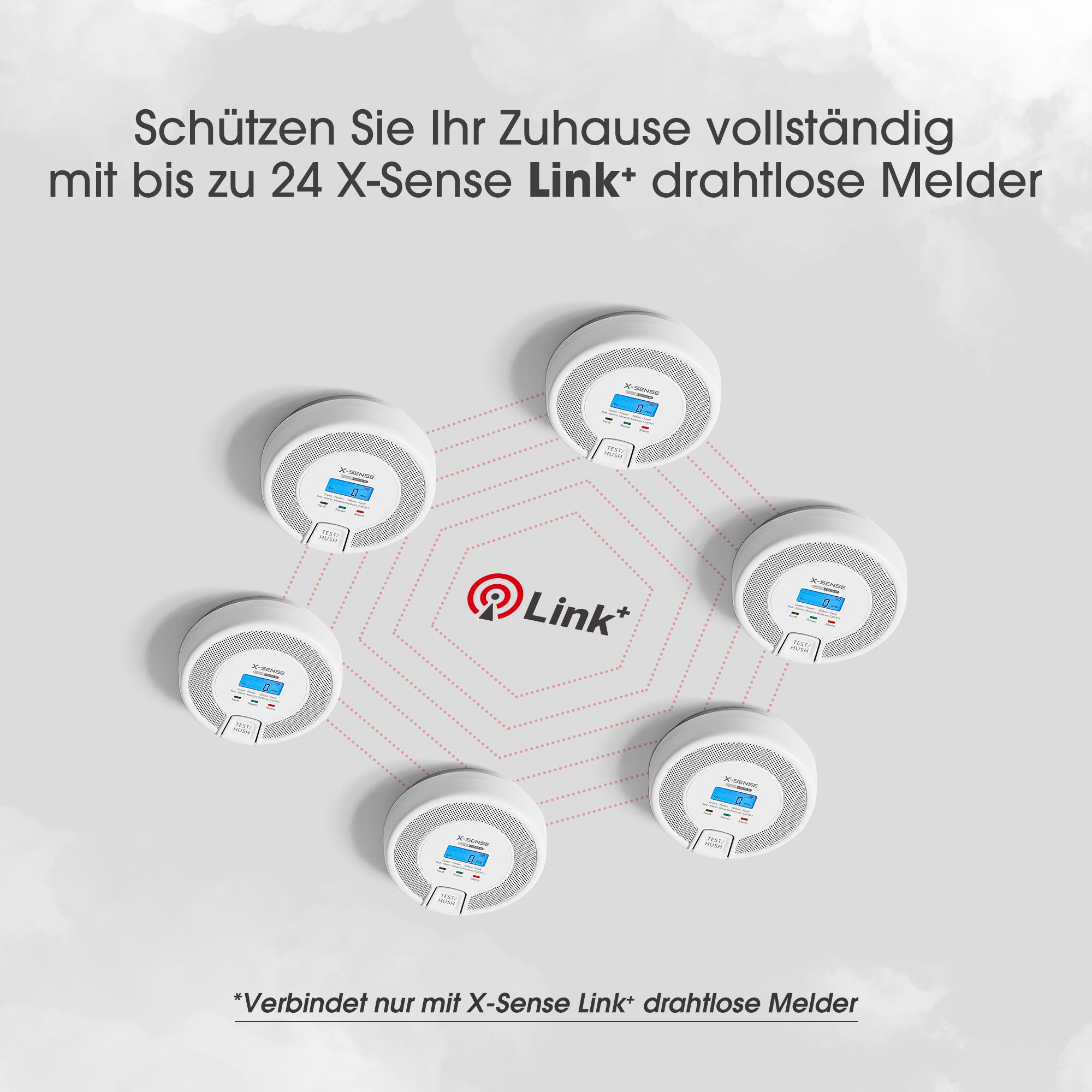 X-Sense Carbon monoxide detector CO03D-W / ZASXS00145WEU White, grey