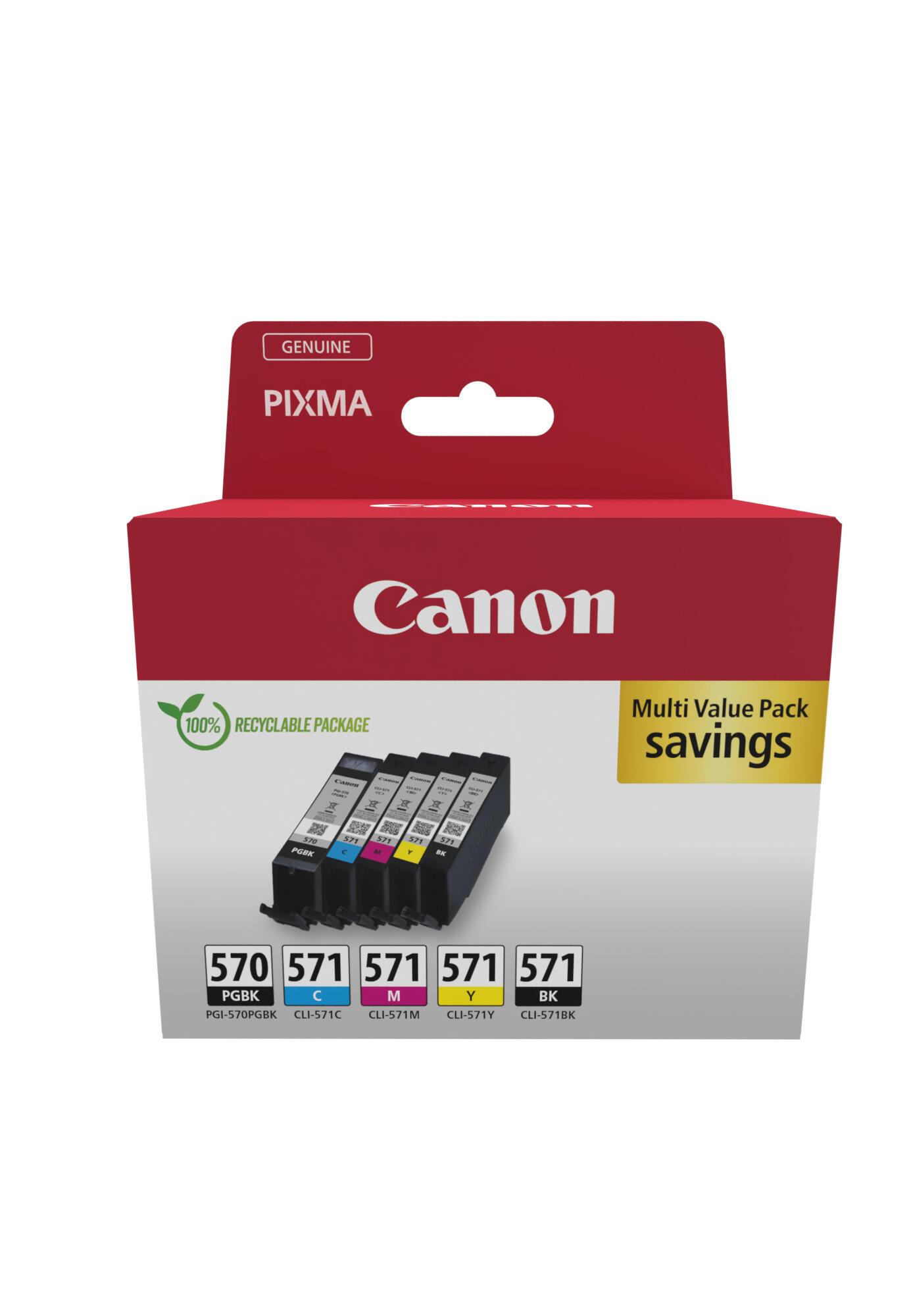 Canon Ink PGI-570/CLI-571 / 0372C006 BK,PBK,C,M,Y