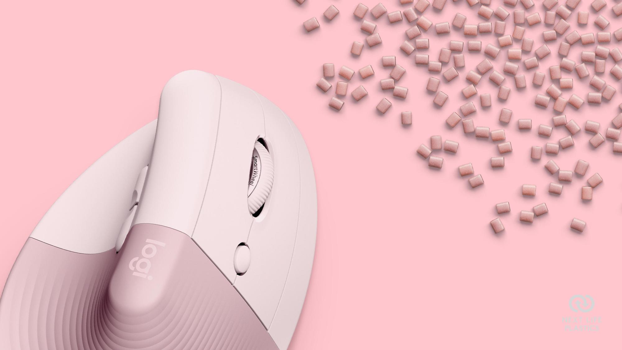 Logitech Maus Lift Vertical / 910-006478 Pink