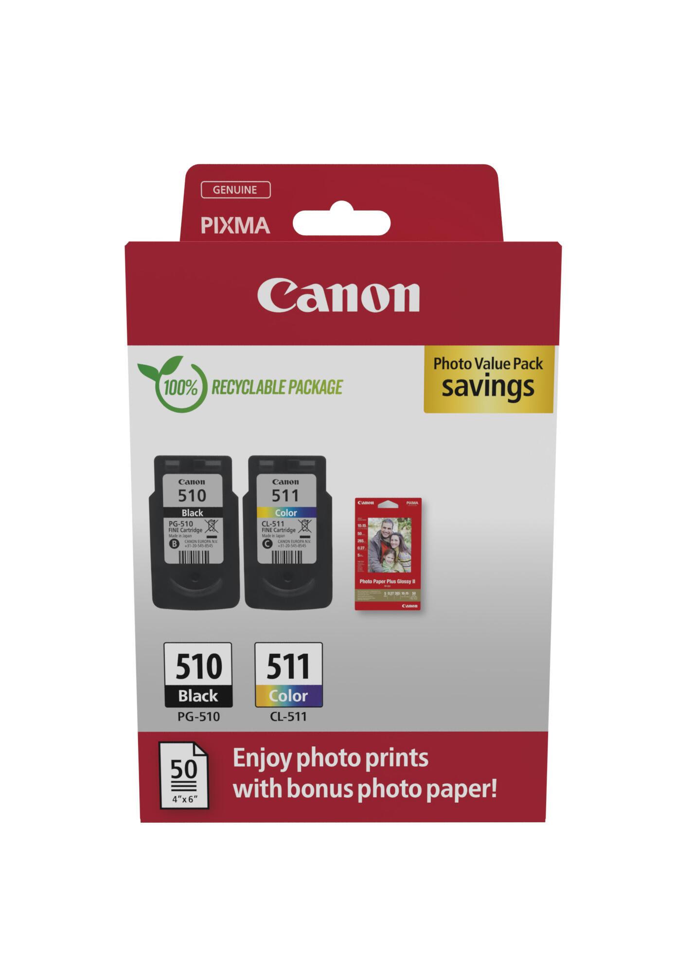 Canon Ink PG-510/CL-511 / 2970B017 BK,C,M,Y