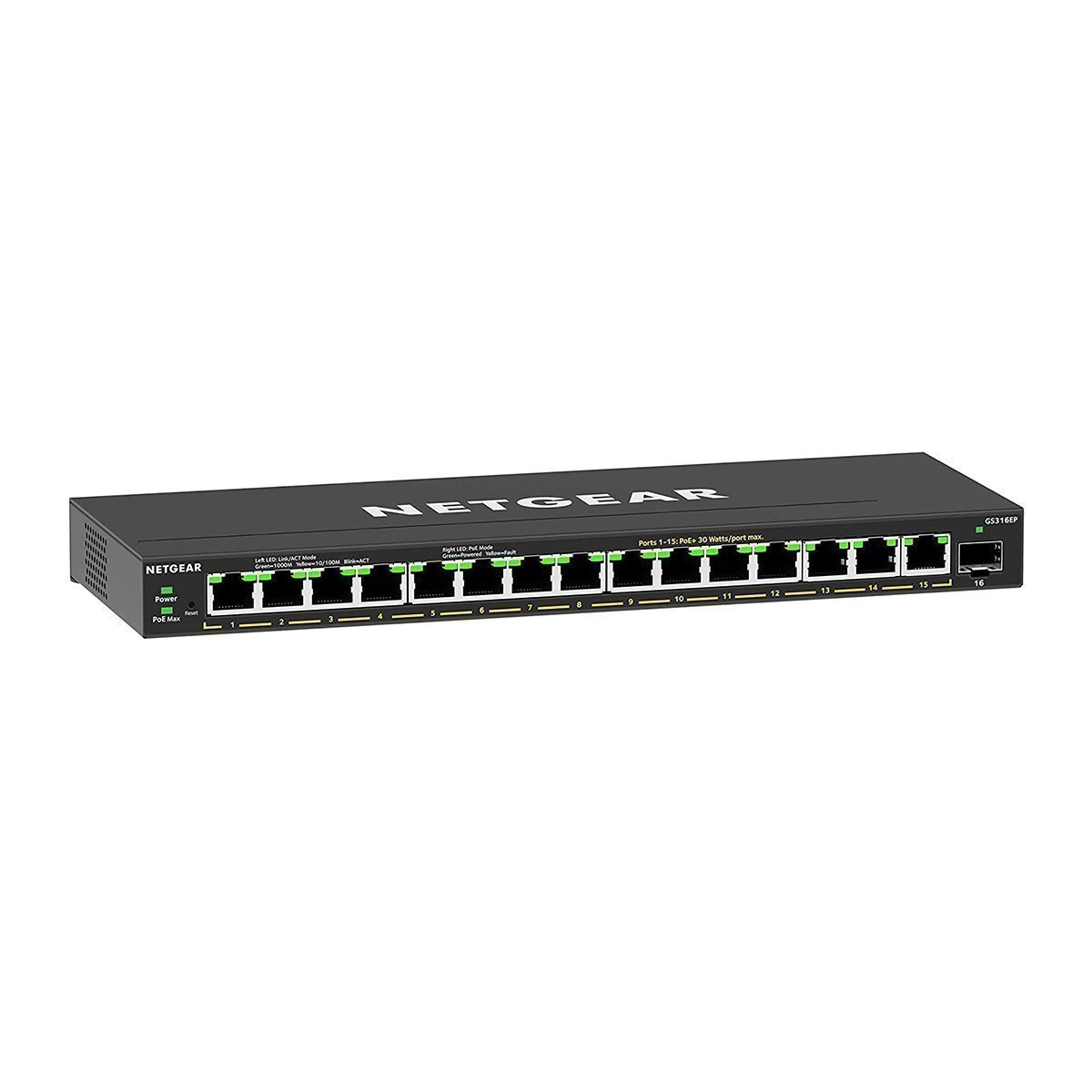Netgear Switch GS316EP / GS316EP-100PES Noir