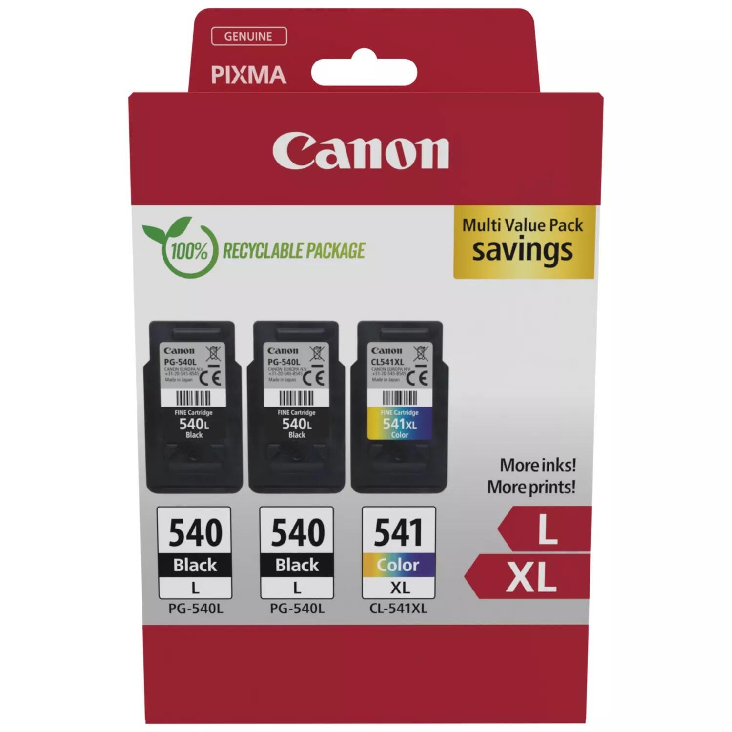Canon Ink PG-540L/CL-541XL / 5224B017 BK,C,M,Y XL Multipack