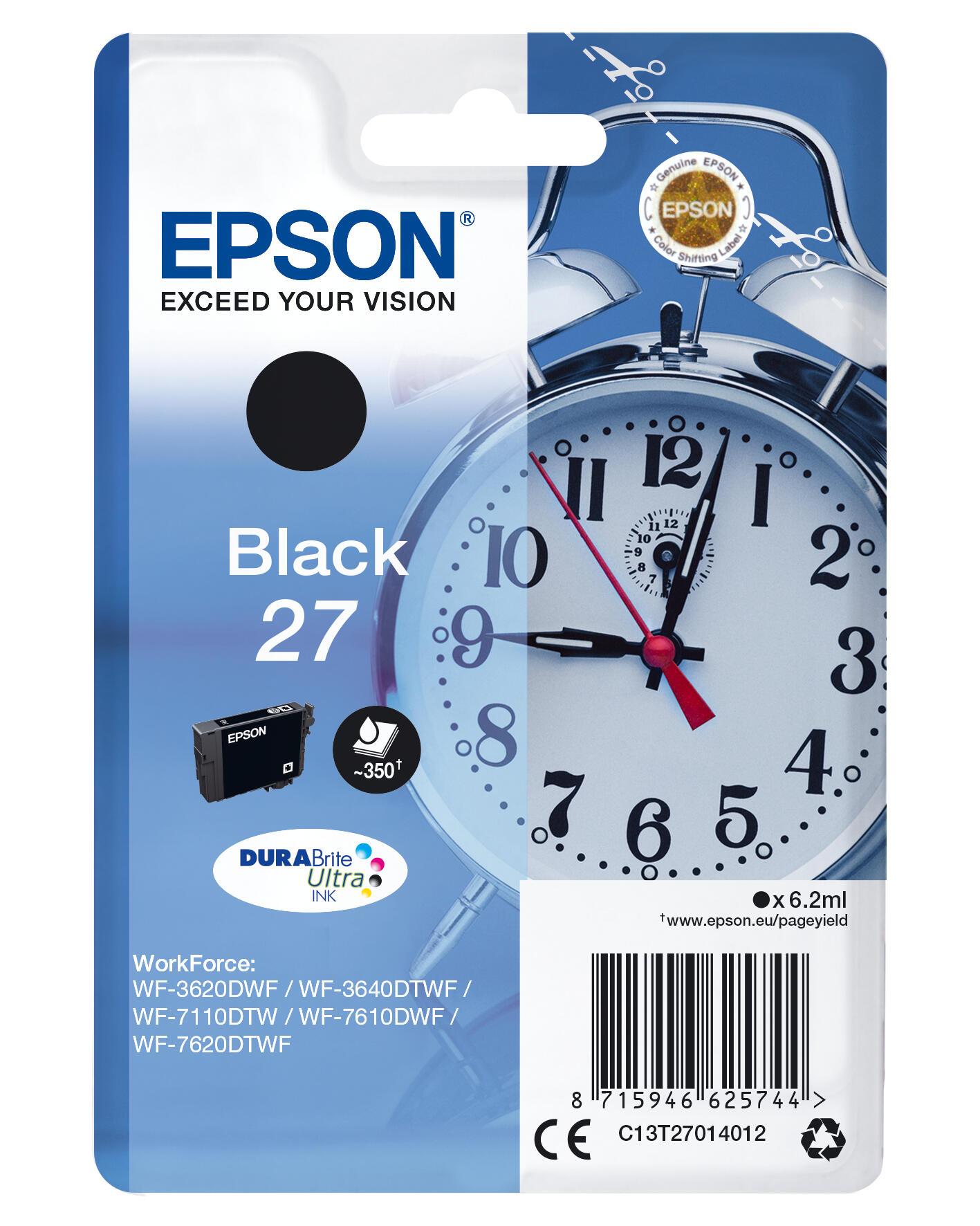Epson Ink 27 / C13T27014012 Black Standard