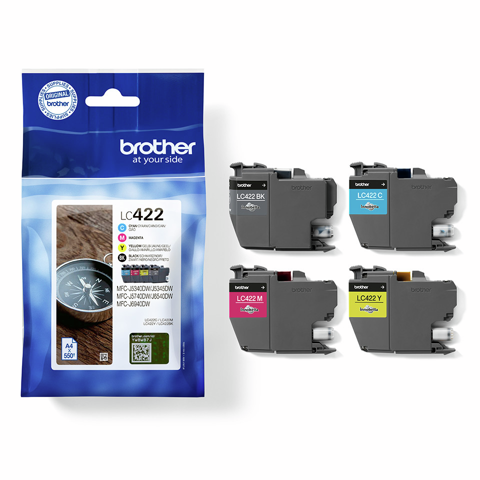 Brother Tinte LC-422VAL / LC422VAL BK,C,M,Y Multipack
