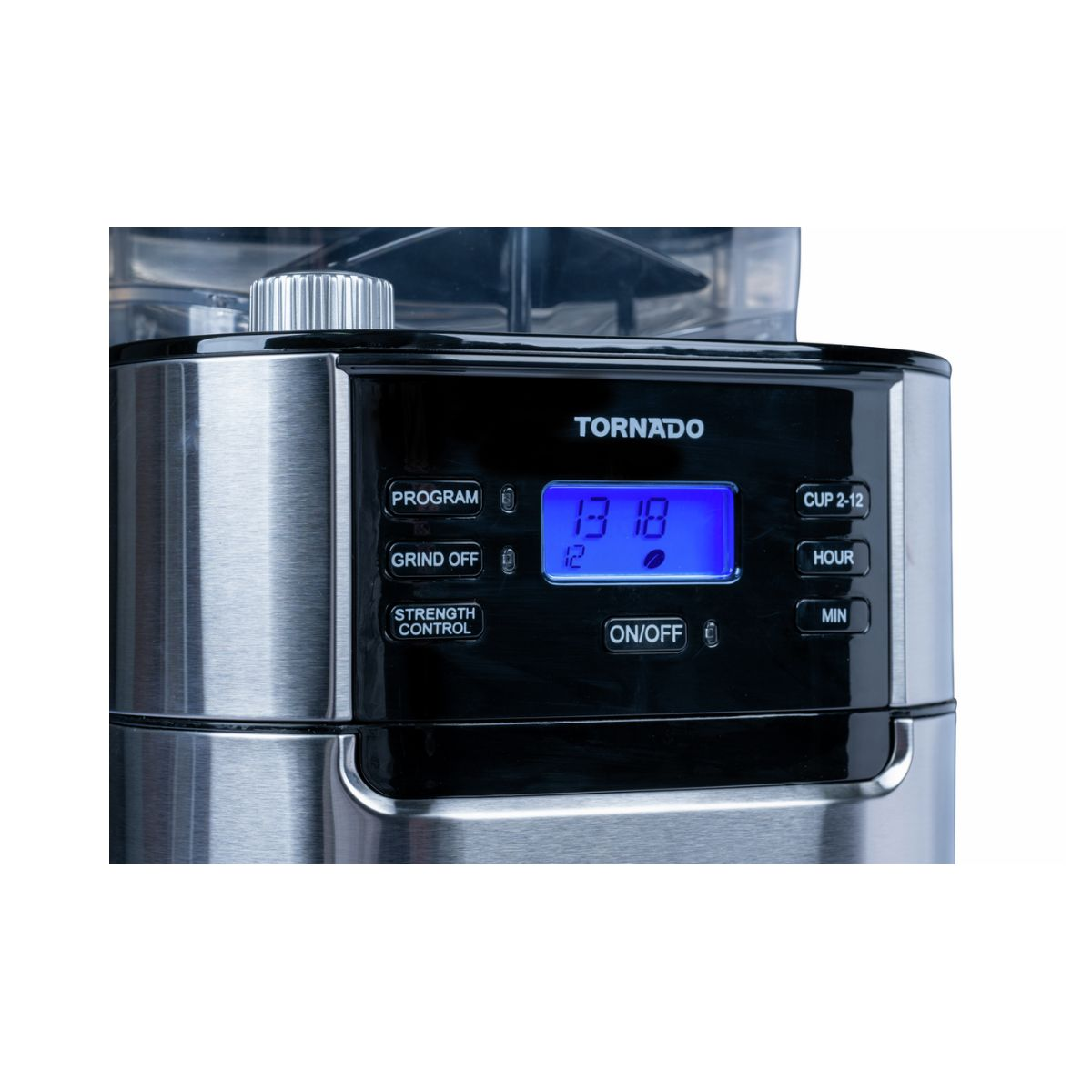 Tornado Filterkaffeemaschine TCM1025A-GS Edelstahl und Schwarz