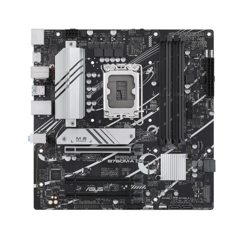 ASUS Mainboard PRIME B760M-A D4-CSM / 90MB1D00-M1EAYC Schwarz