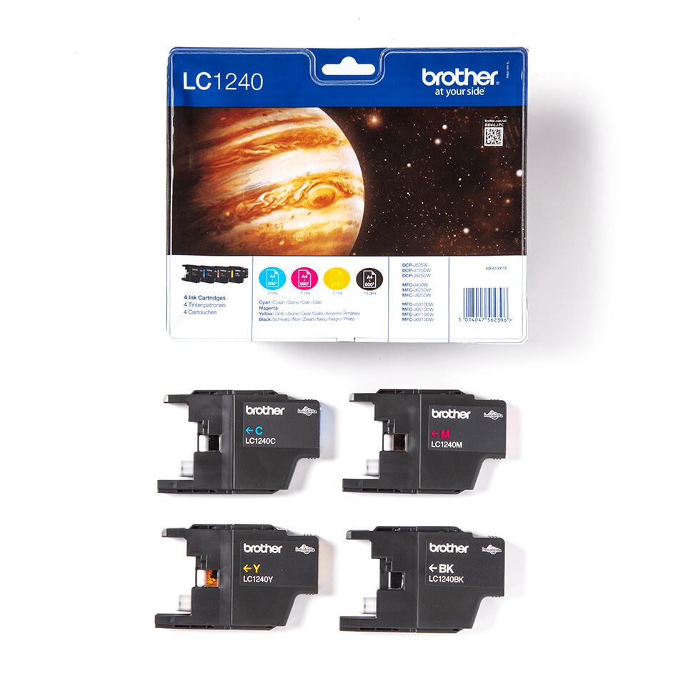 Brother Encre LC-1240VALBP / LC1240VALBP BK,C,M,Y Multipack