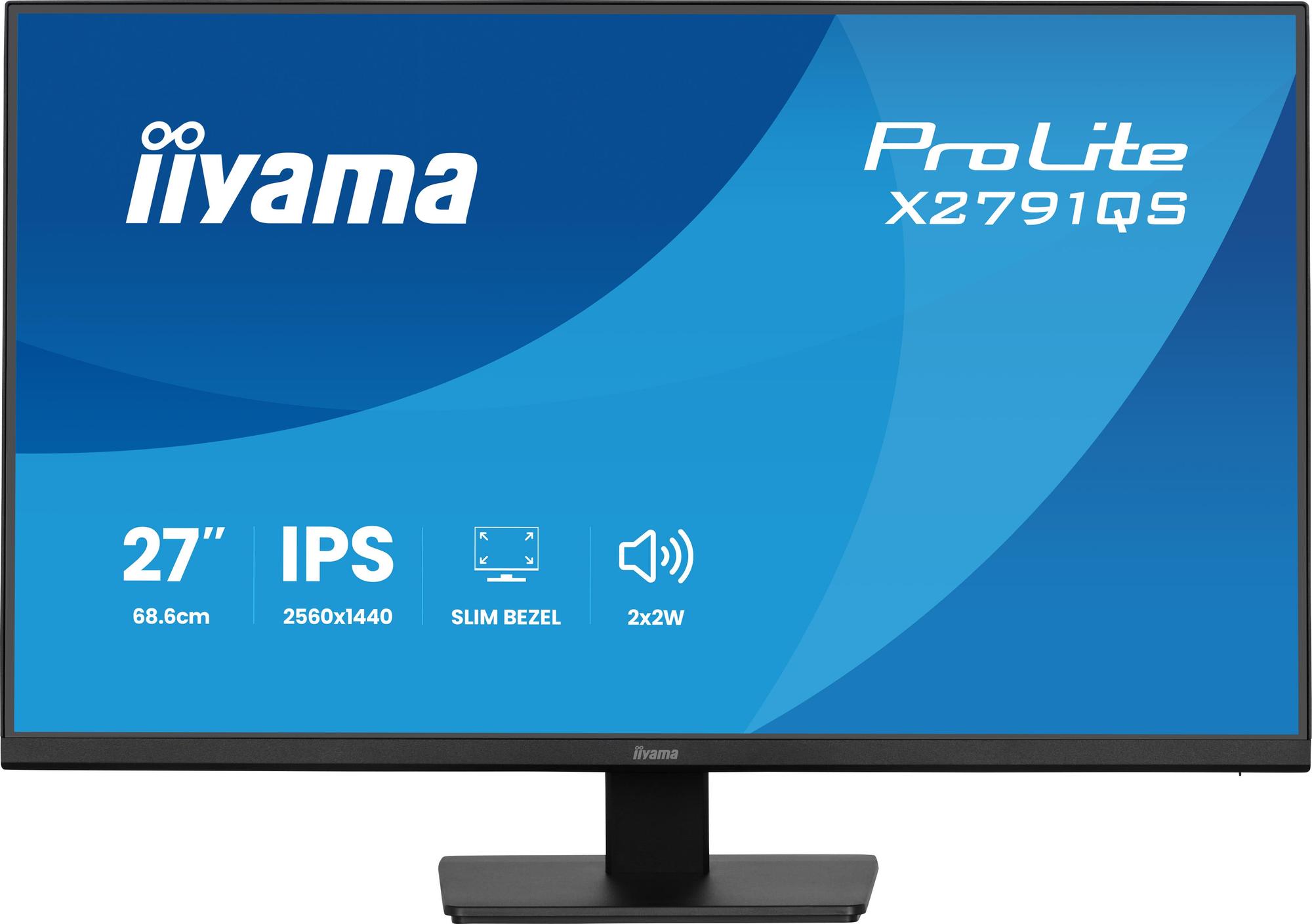 iiyama Monitor ProLite X2791QS / X2791QS-B1 Black 68.6 cm (27")